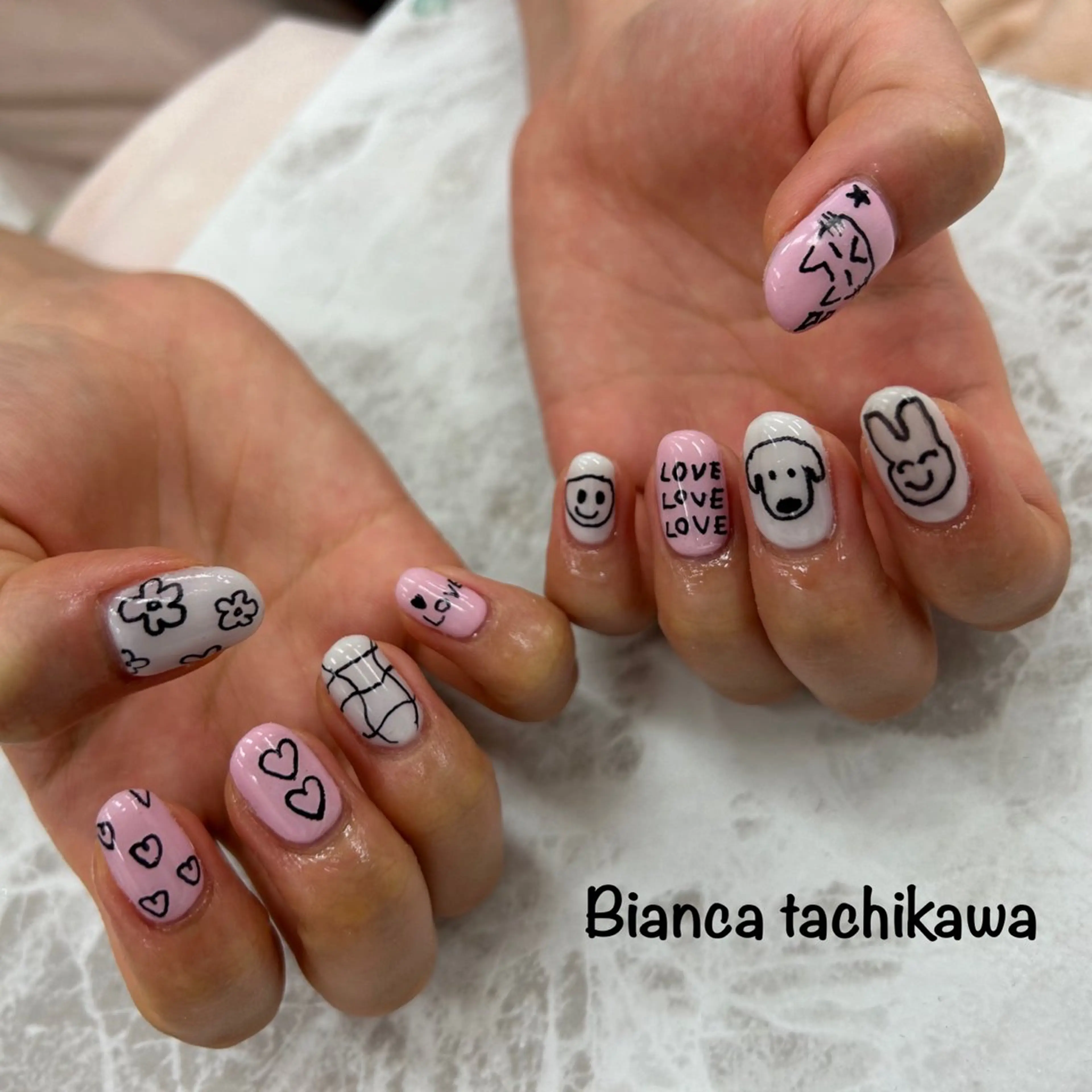 ネイル Bianca 立川店 小川のネイルデザイン