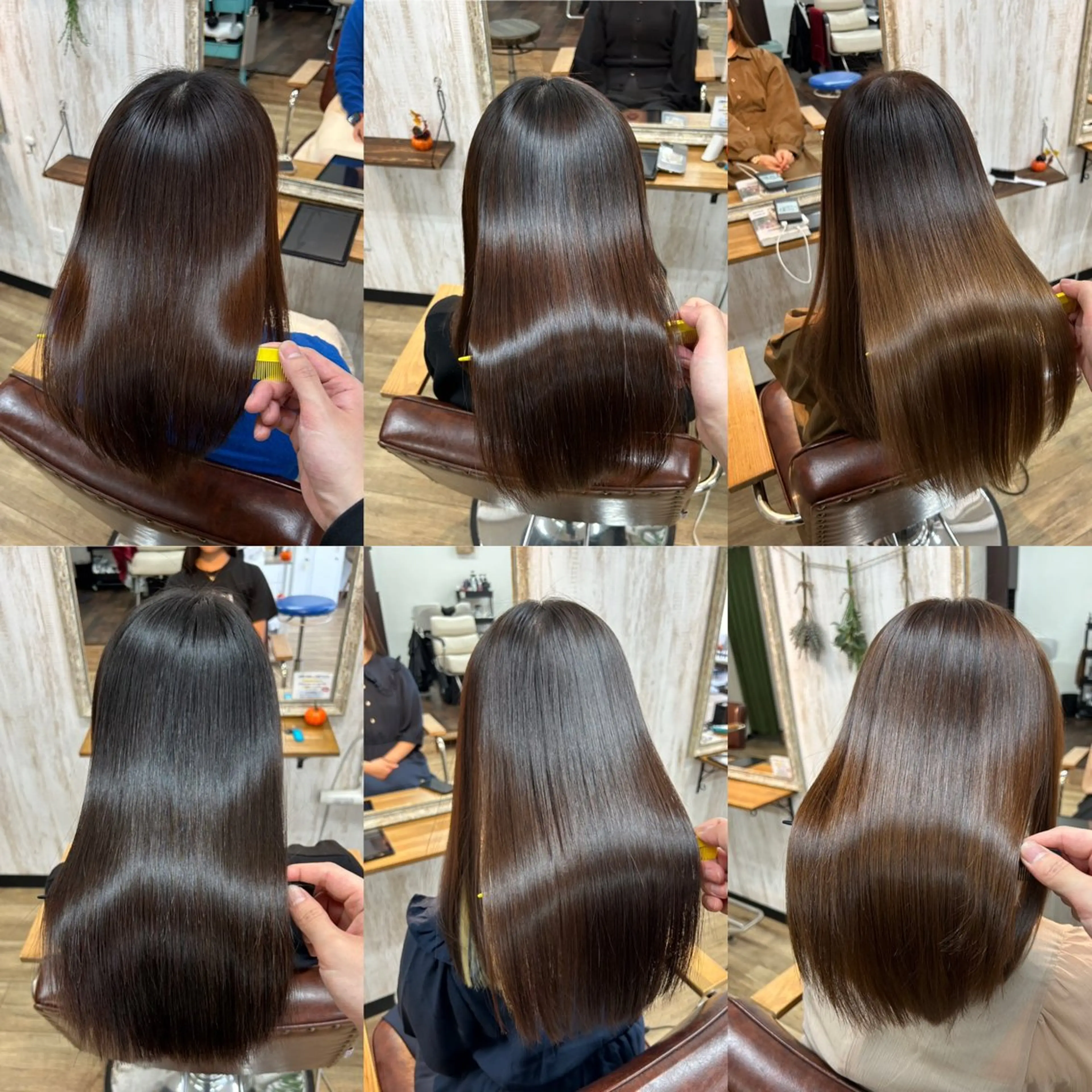 ロング パーマ 切りっぱなしボブ ボブ ハイライト 学生 髪質改善 カット 縮毛矯正 トリートメント 🌹古川暁 髪質改善縮毛矯正🌹のヘアスタイル