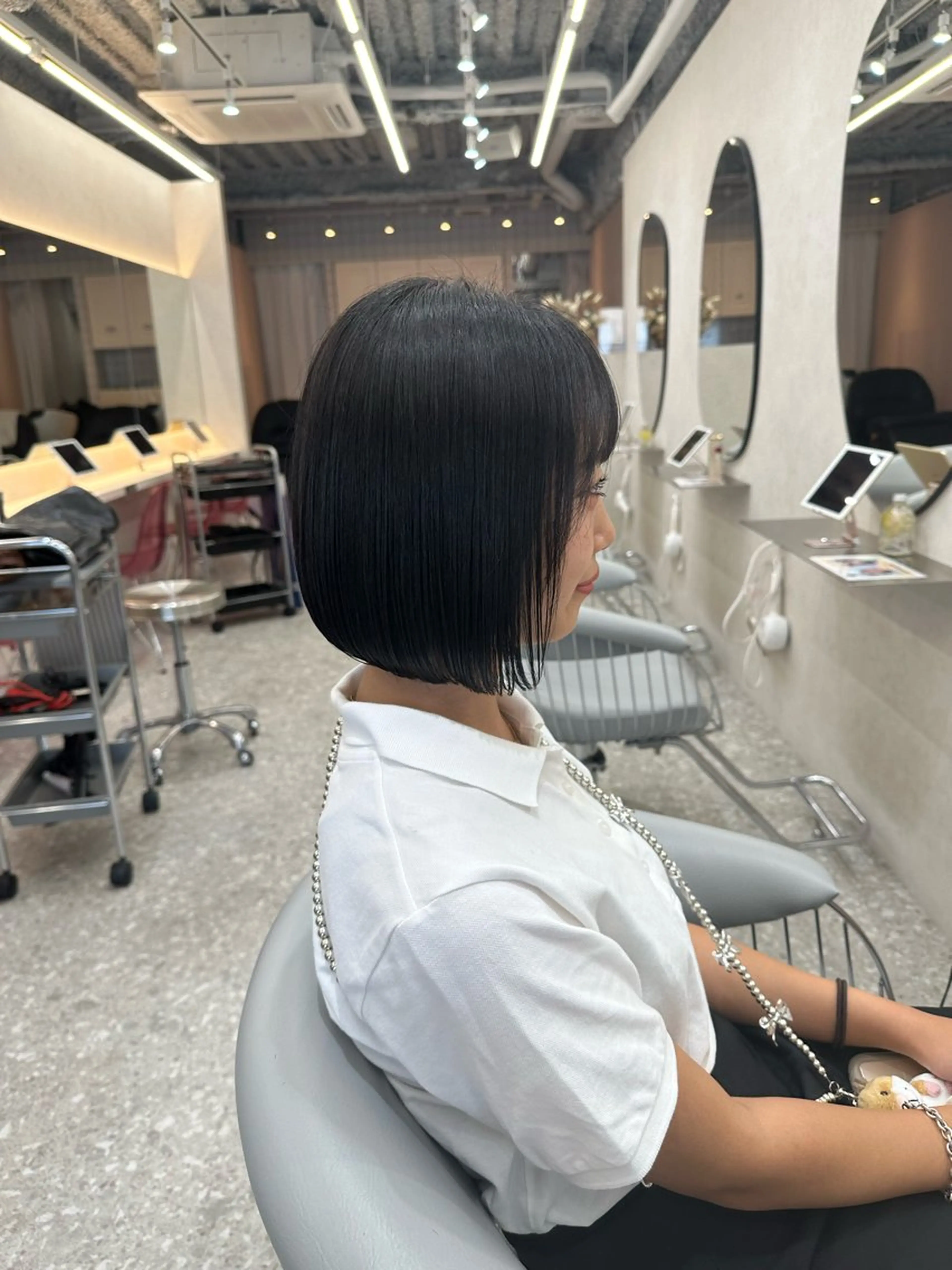 ショート シールエクステ エクステ 顔周りカット 髪質改善 韓国風ヘア カット ヘアカラー トリートメント 新宿/韓国レイヤー/ 髪質改善/佐藤航のヘアスタイル