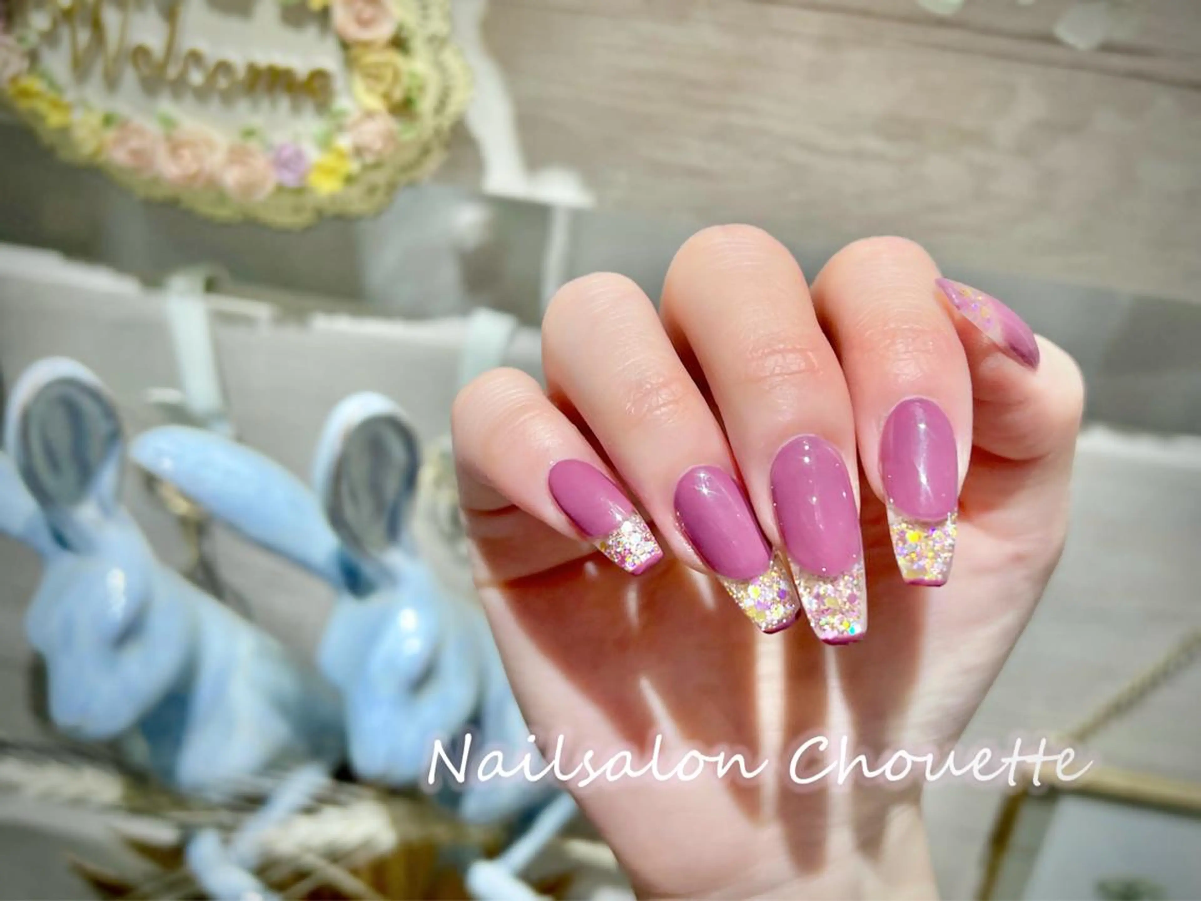 セミロング ハンドネイル Chouette Nailのネイルデザイン