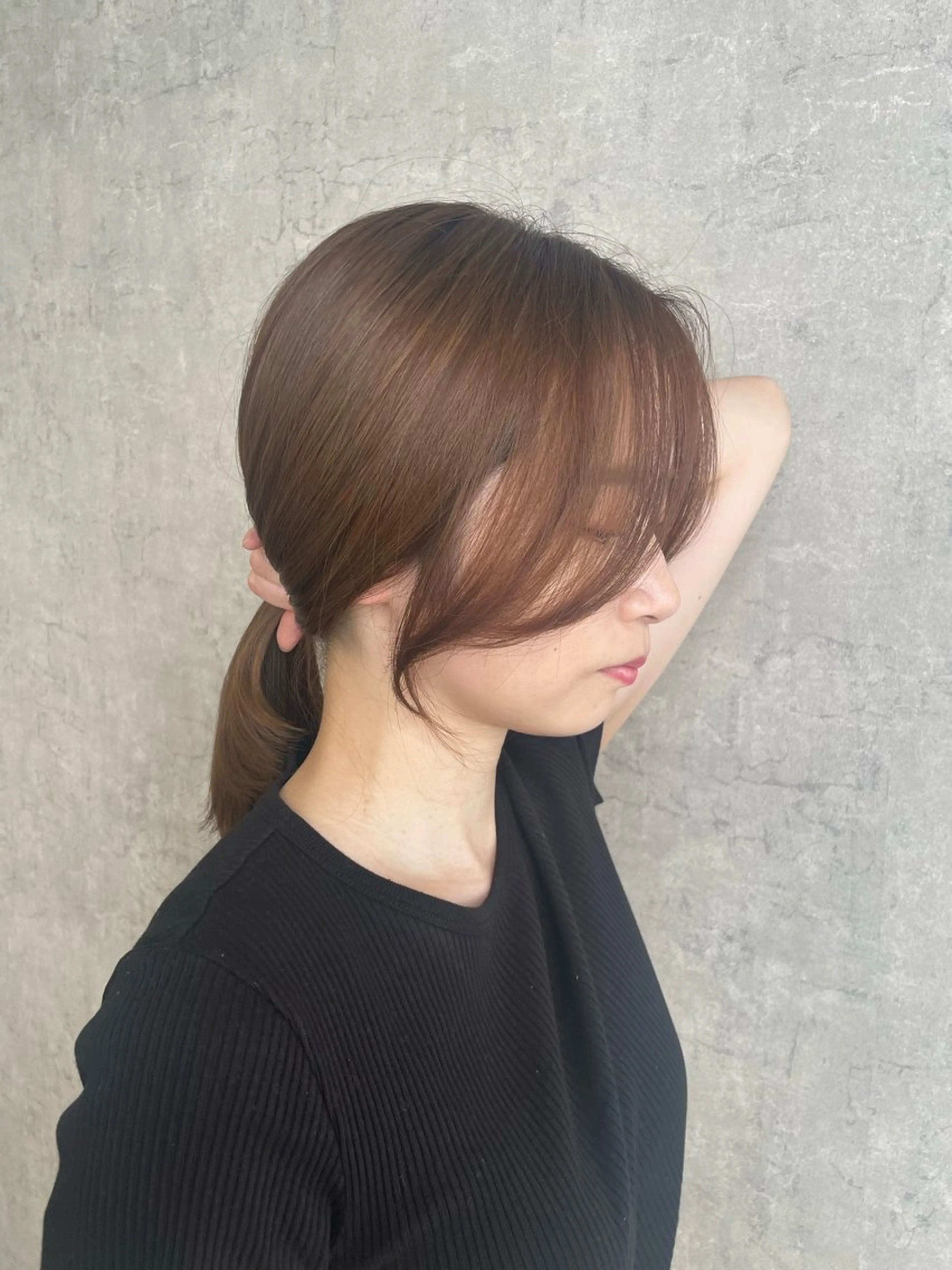 ミディアム 顔まわりレイヤー 顔周りカット 姫カット 髪質改善 韓国風ヘア カット トレンド韓国ヘア 🇰🇷のんのヘアスタイル