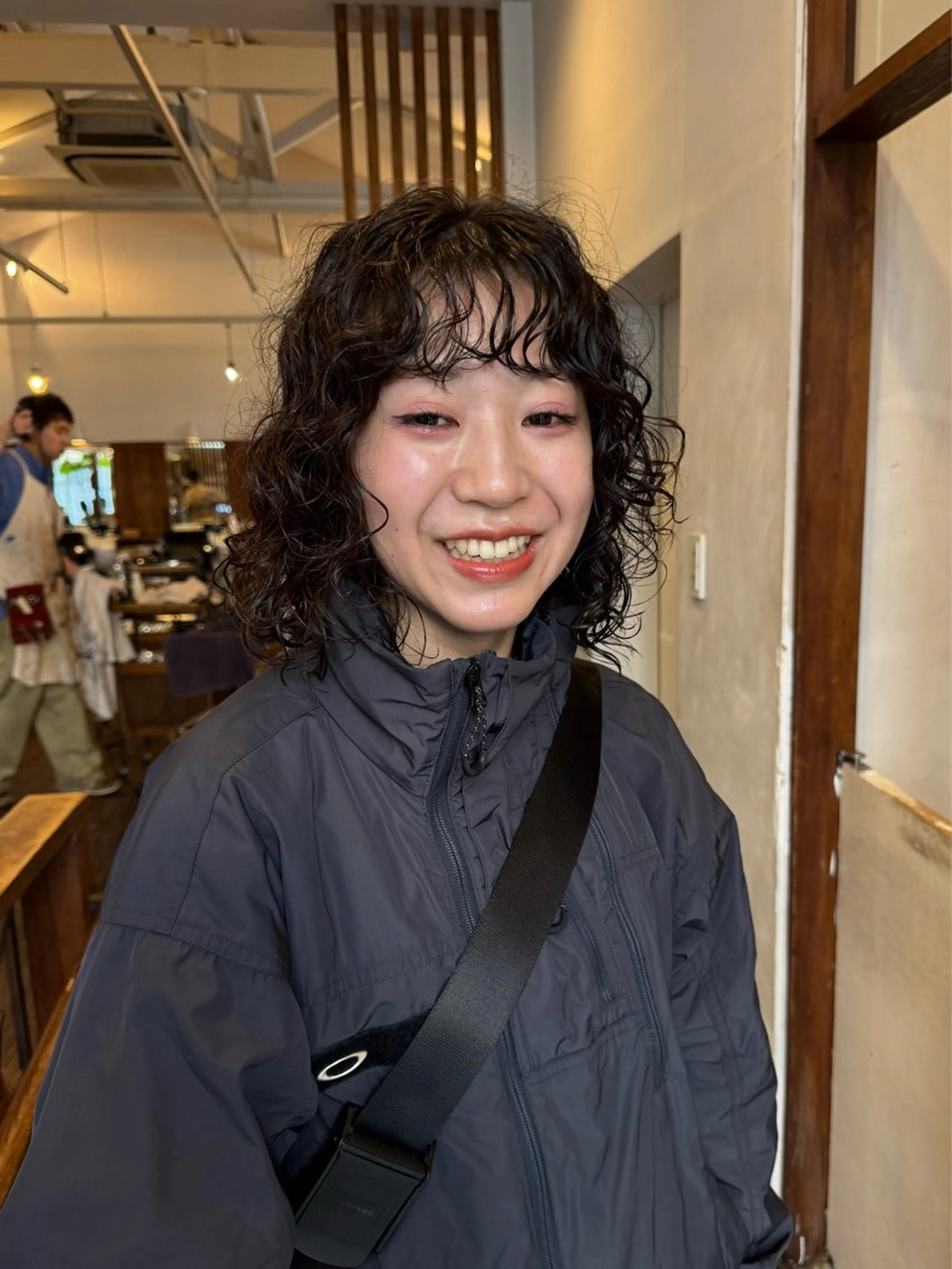 ミディアム パーマ カット パーマ MOK大阪梅田店 Asahiのヘアスタイル