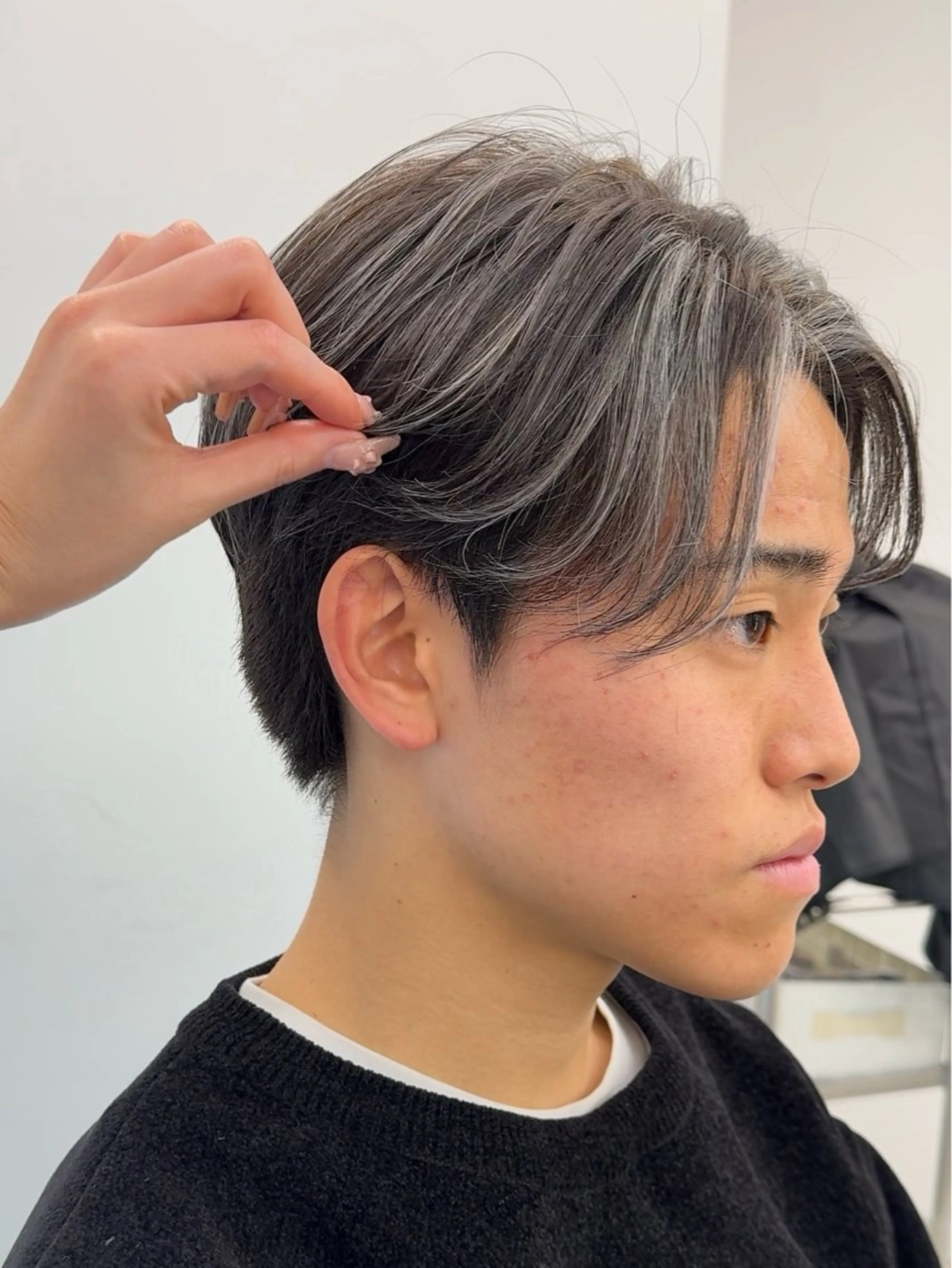 カラー メンズ カット ヘアカラー トリートメント 𝐚𝐨𝐢 メンズ ‪‪/メッシュのヘアスタイル