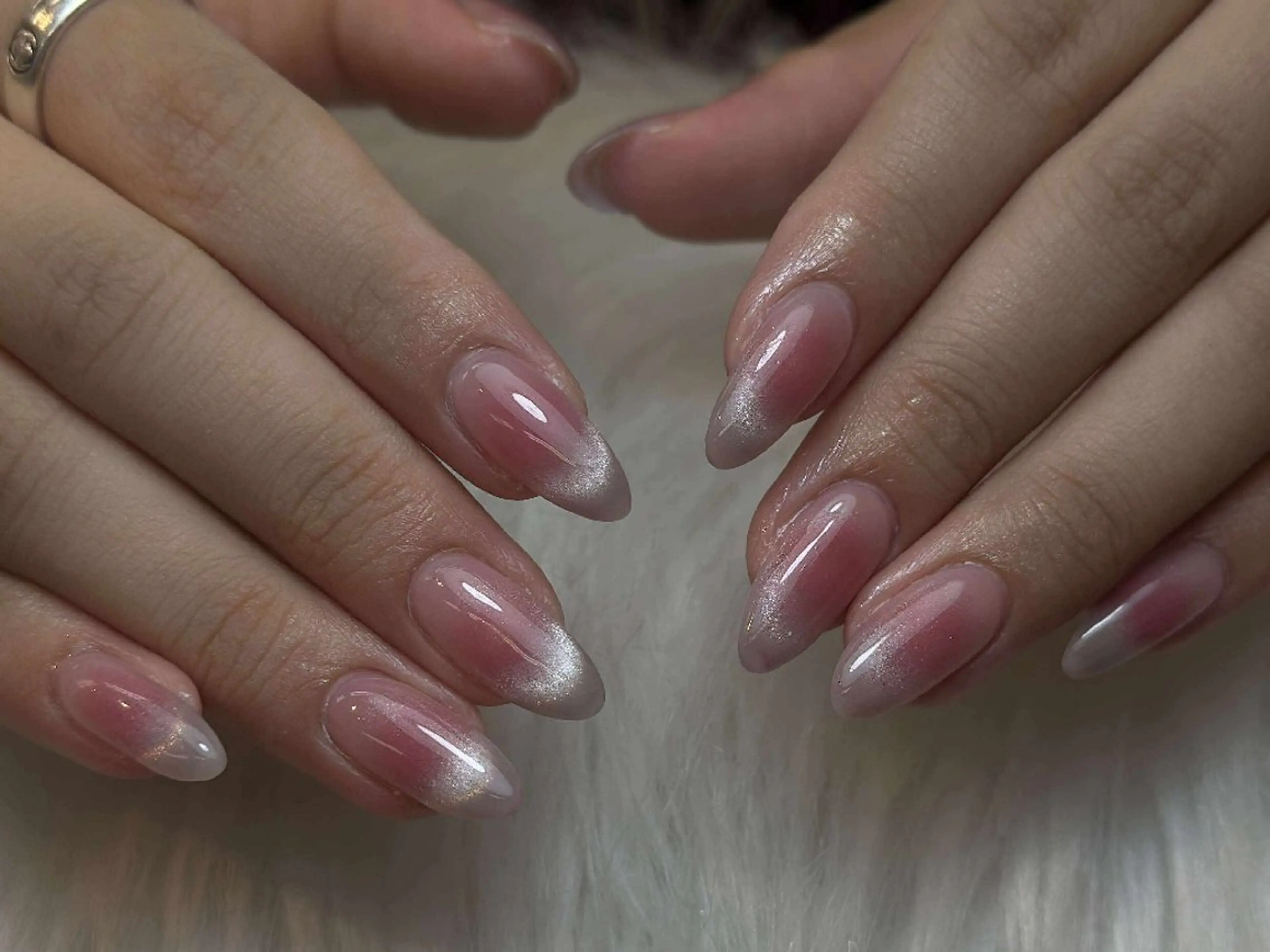 ネイル アートネイル 成人式 ジェルネイル ニュアンスネイル 夏ネイル ハンドネイル Nie Nail Shinokuboのネイルデザイン