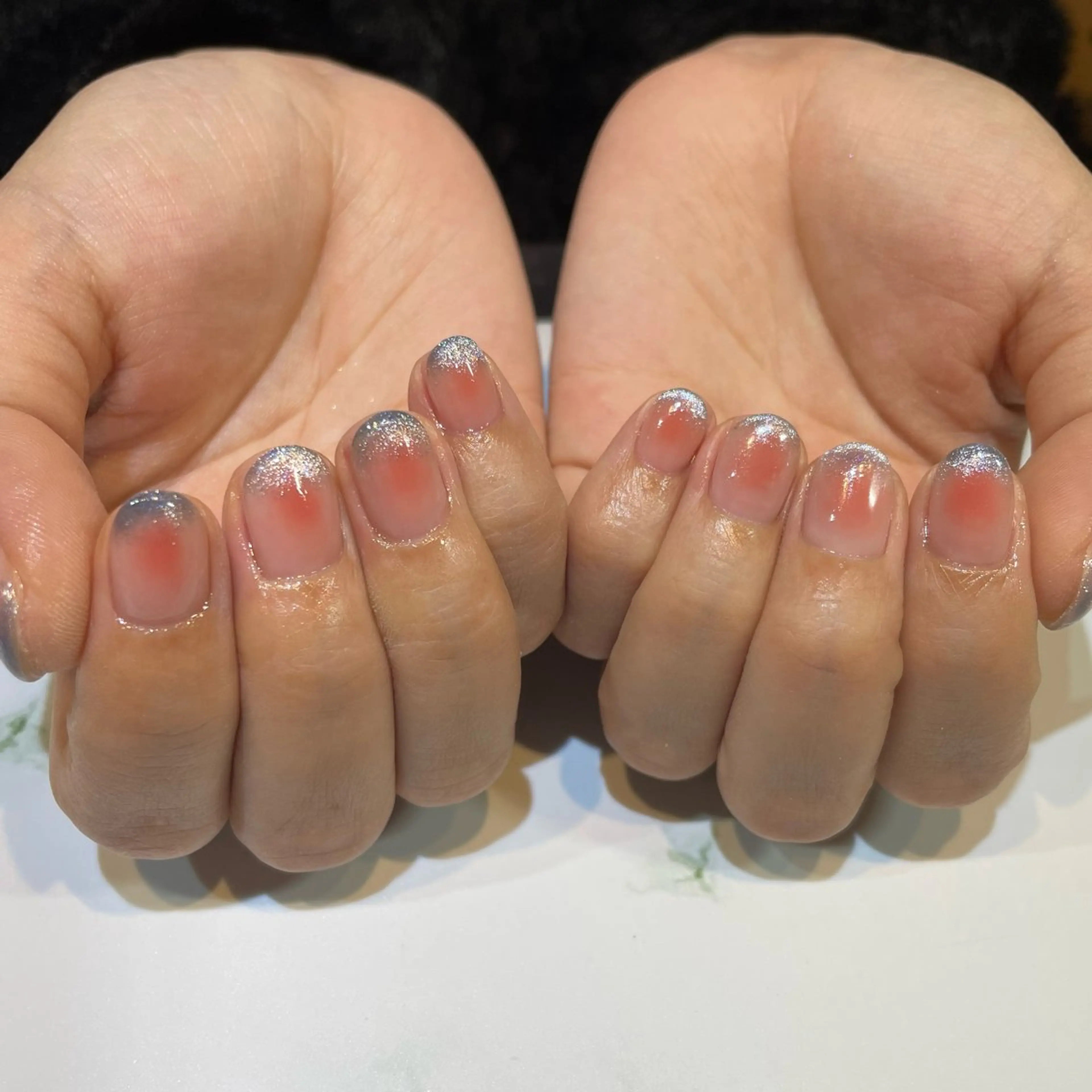 ネイル フラッシュネイル フットネイル ジェルネイル マグネットネイル ニュアンスネイル 糀屋 彩奈のネイルデザイン