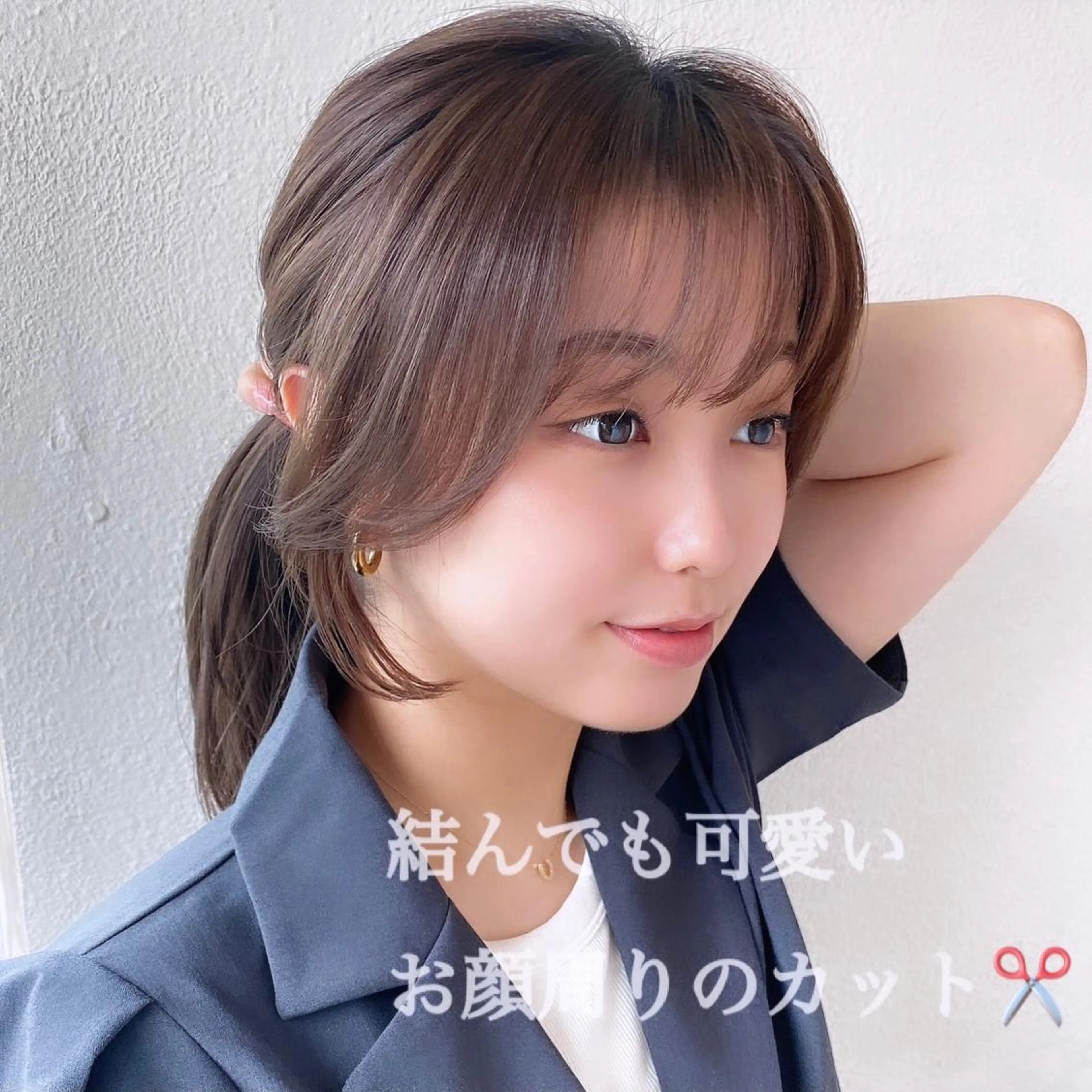 セミロング カラー くびれヘア 顔周りカット カット ヘアカラー トリートメント 髪質改善/ レイヤーカット金井翔のヘアスタイル