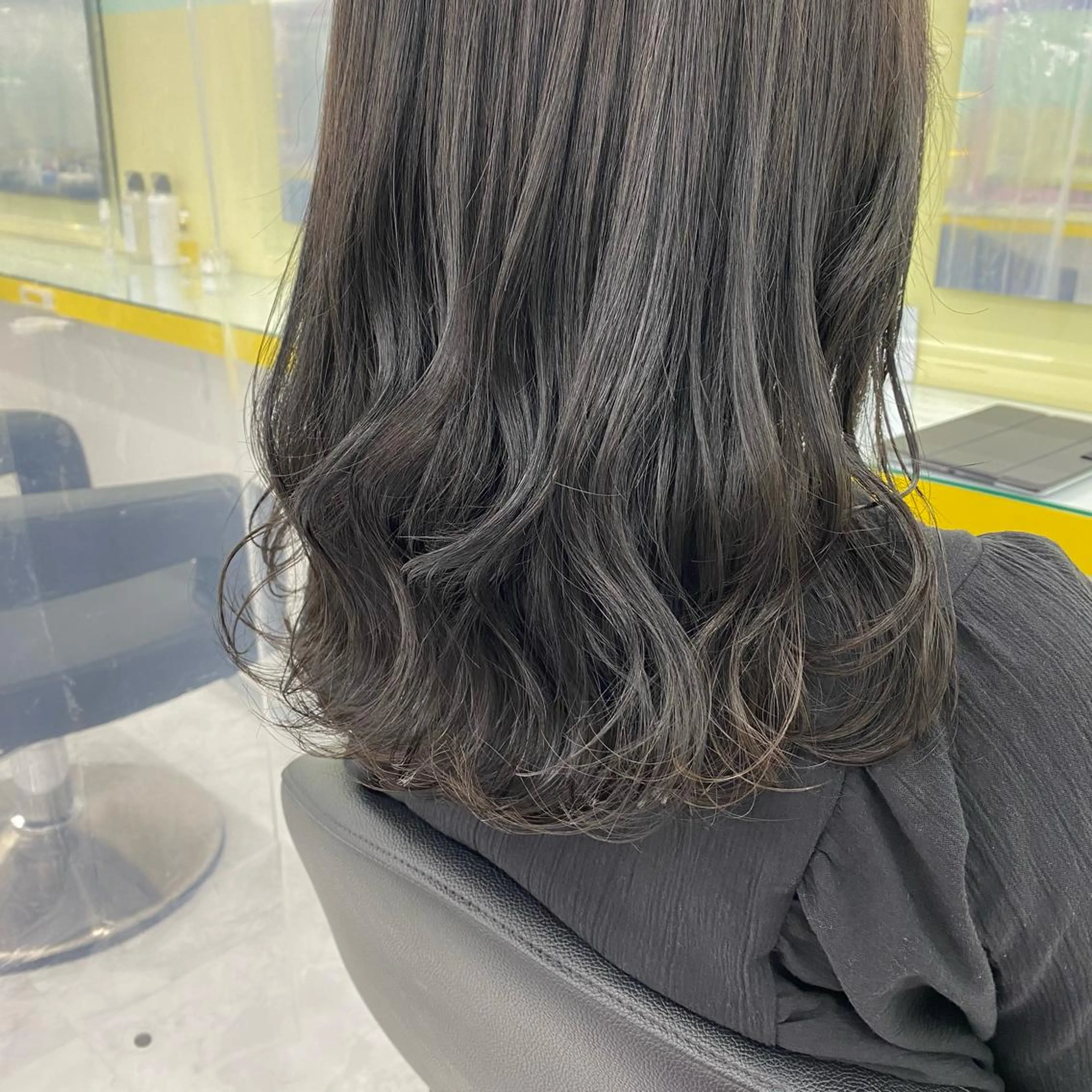 セミロング カラー ヘアアレンジ ヘアカラー トリートメント GOTODAY shair salon 横浜mare店所属・透明感抜群カラー mai🍑♡のヘアスタイル