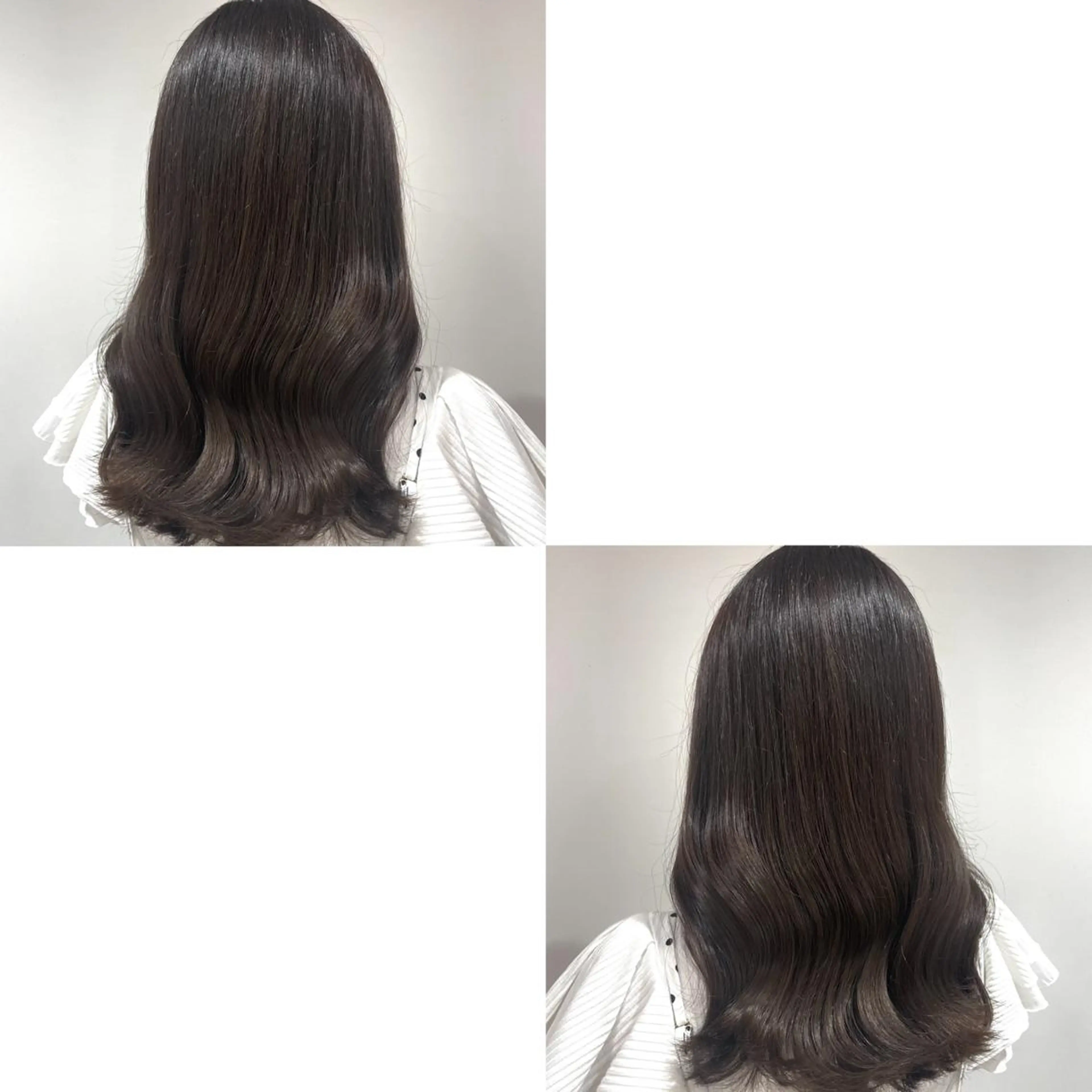 ミディアム カラー ヘアカラー トリートメント 青沼夏未/オリーブ/ 寒色カラーのヘアスタイル