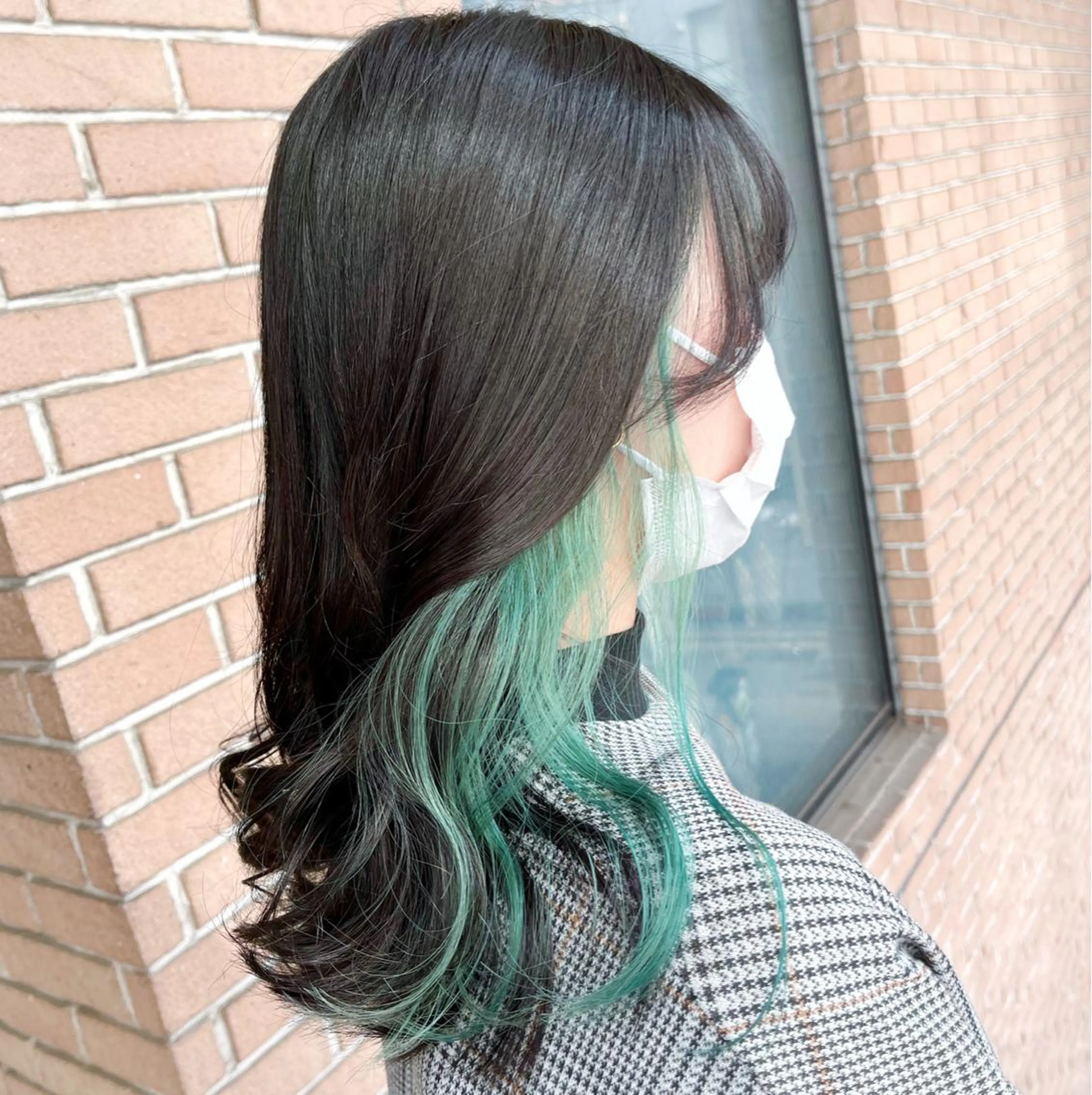 セミロング カラー ヘアアレンジ ブリーチ デザインカラー ヘアカラー ピンクカラー🩷 ヘアセットＮＯ.1のヘアスタイル