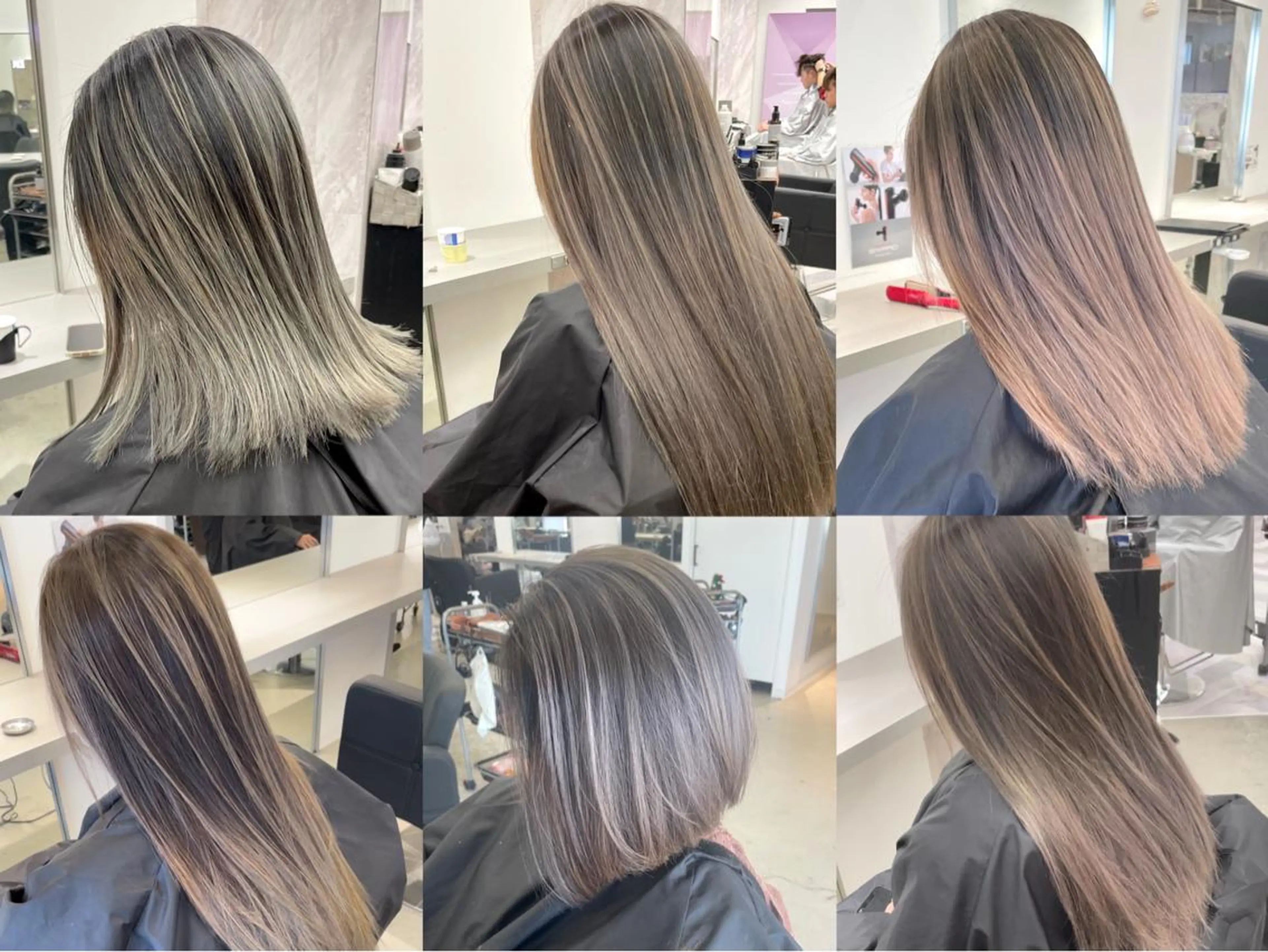 セミロング カラー ヘアアレンジ バレイヤージュ 外国人風カラー レイヤーカット カット ヘアカラー トリートメント 🎗秋山勇 /三宮指名No.1のヘアスタイル