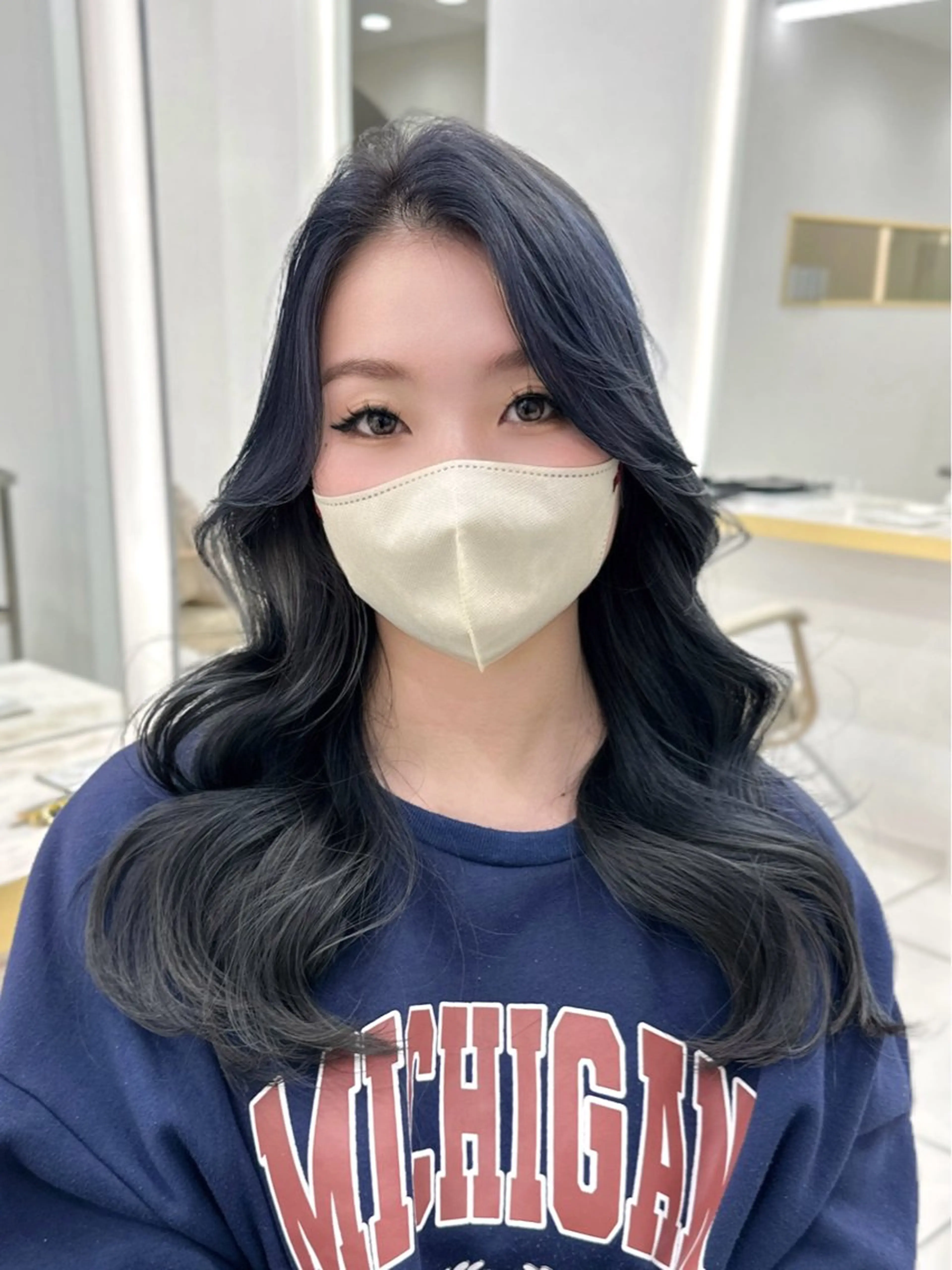 ロング カラー カット ヘアカラー トリートメント MAEUL luna所属・前髪顔周り/レイヤー 韓国/桔川恒のヘアスタイル