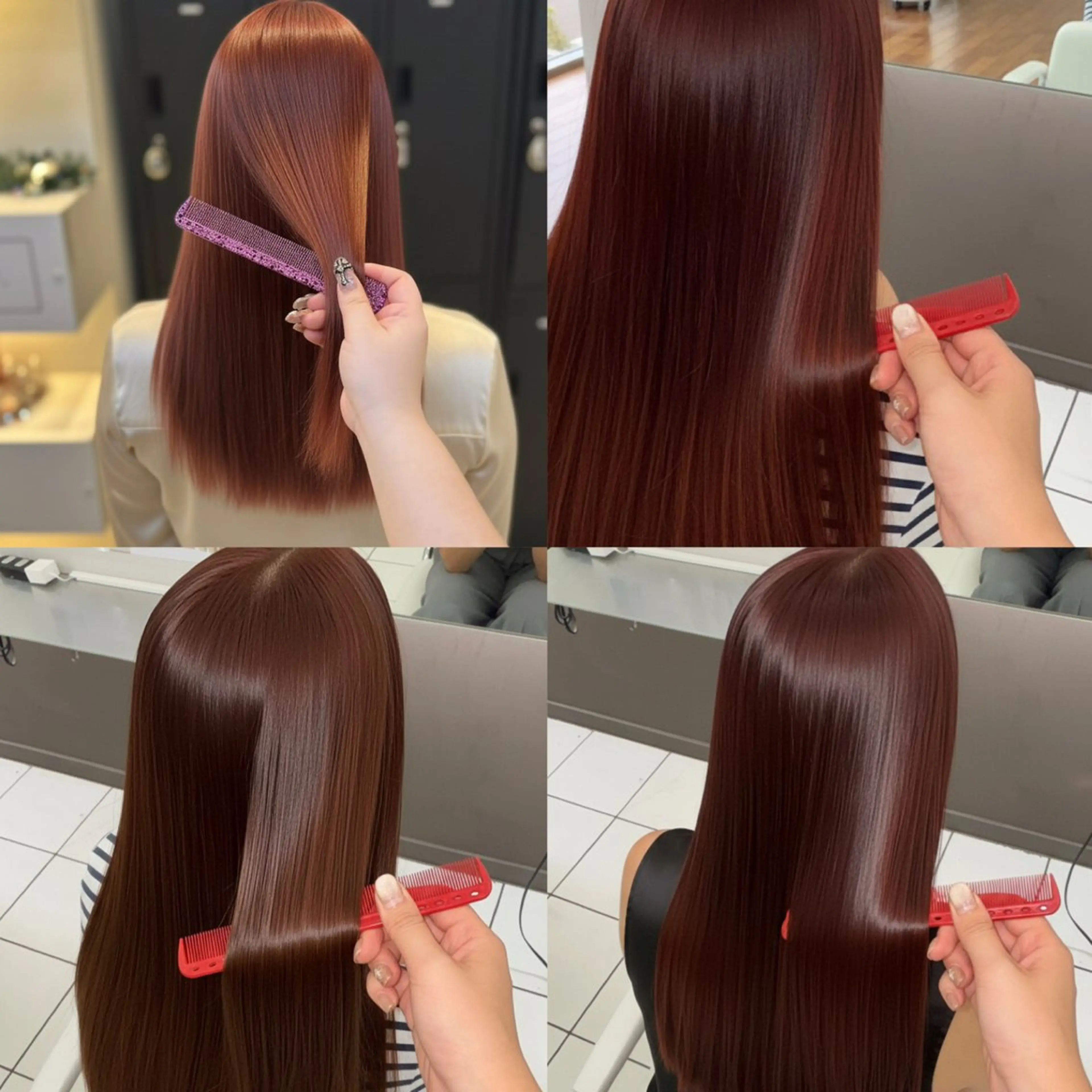 ミディアム ヘアカラー 縮毛矯正 エリアマネージャー 復活の大澤竜馬のヘアスタイル