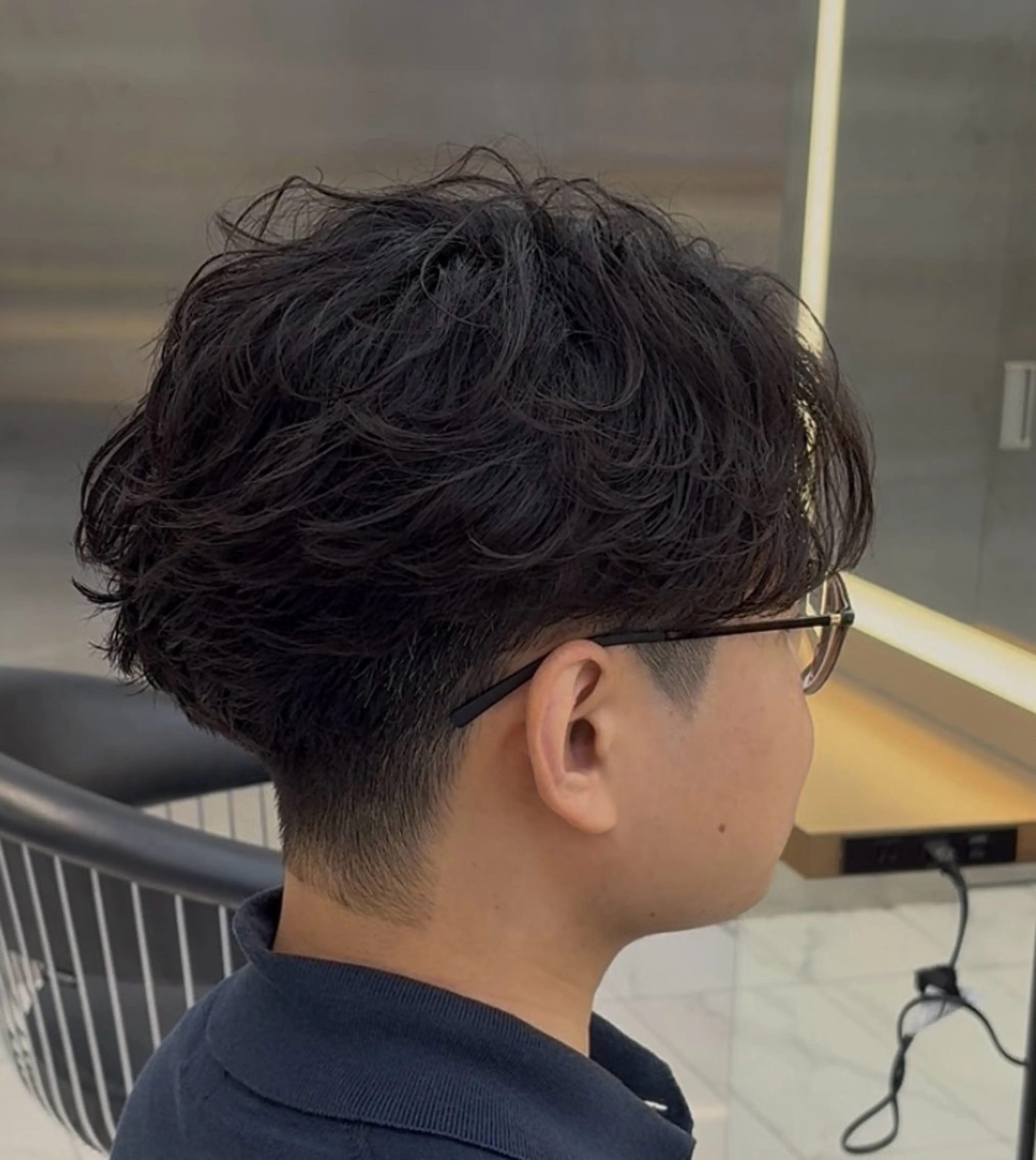 メンズカット+パーマの写真