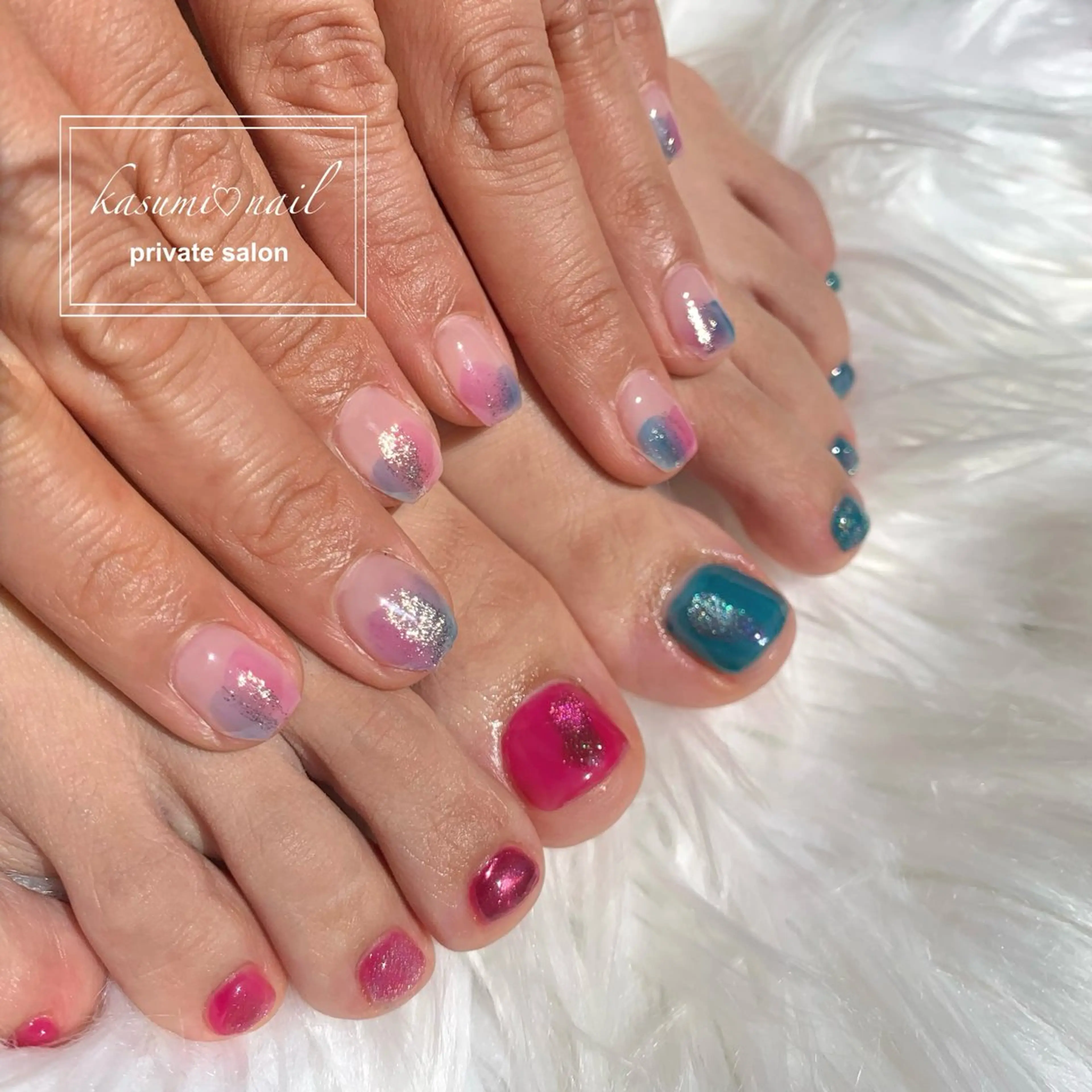 ネイル 大理石ネイル(マーブル) ニュアンスネイル KASUMI♡ Nailのネイルデザイン