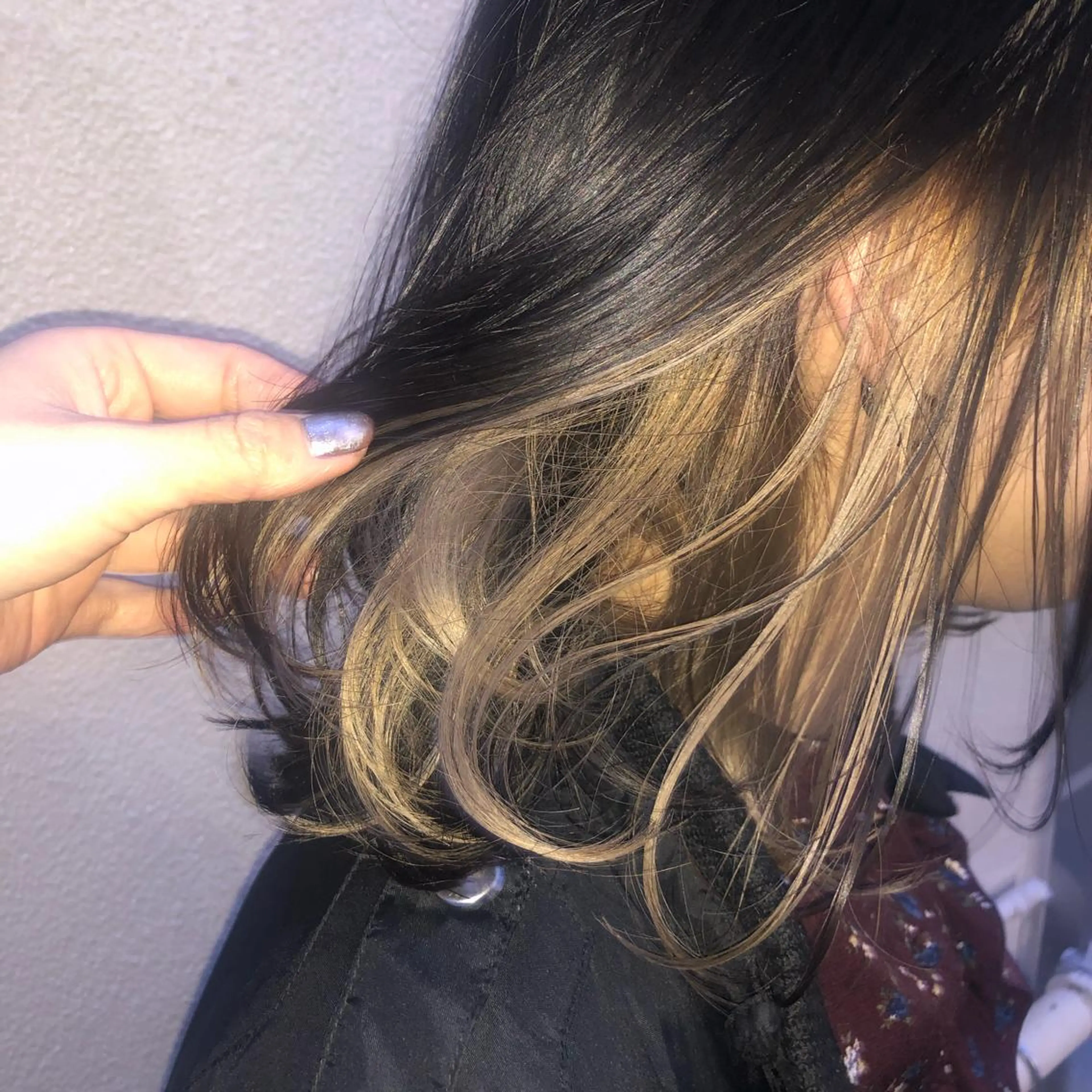 カラー ベージュカラー インナーカラー 古屋 花織のヘアスタイル