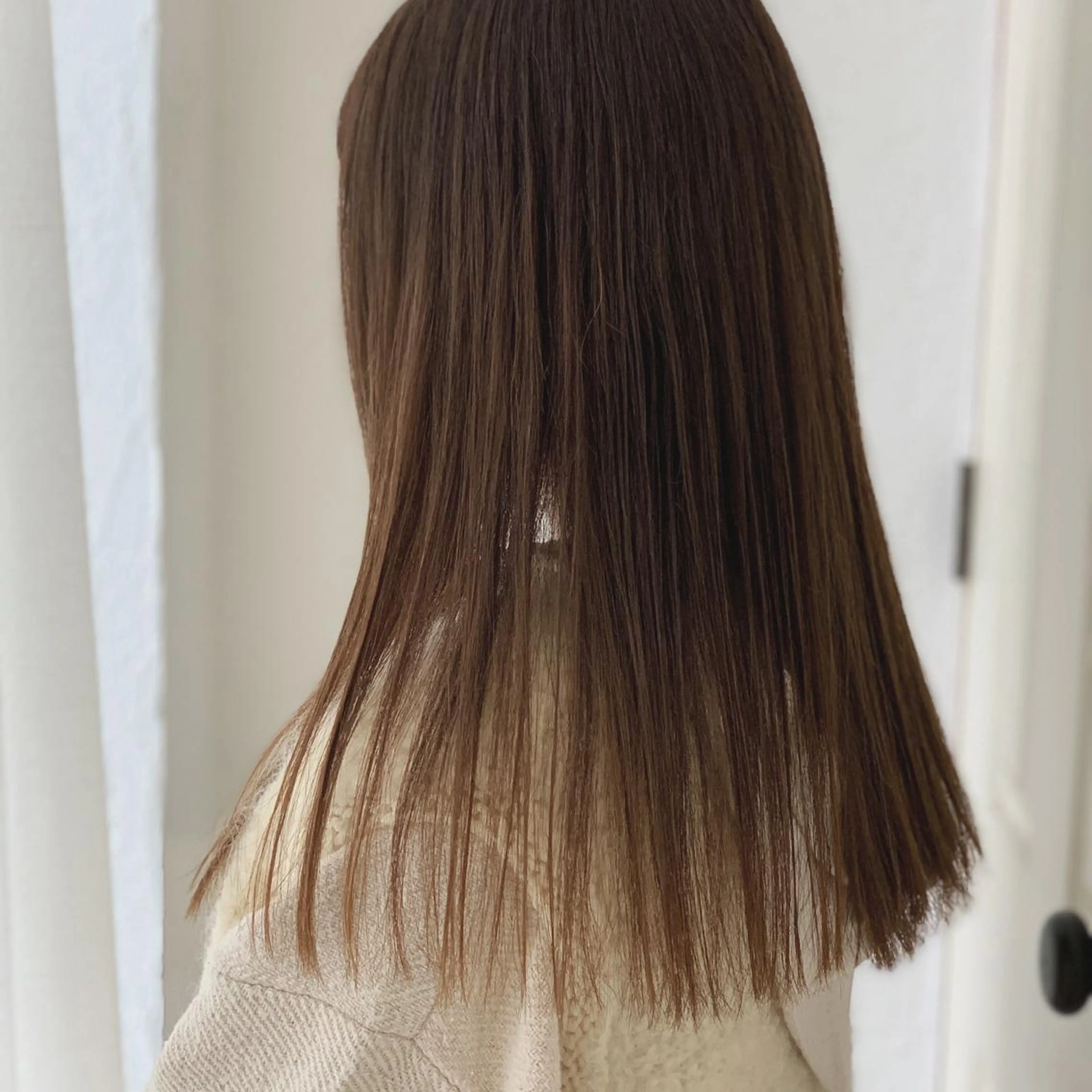 ロング カラー カット ヘアカラー タナカ マナミのヘアスタイル