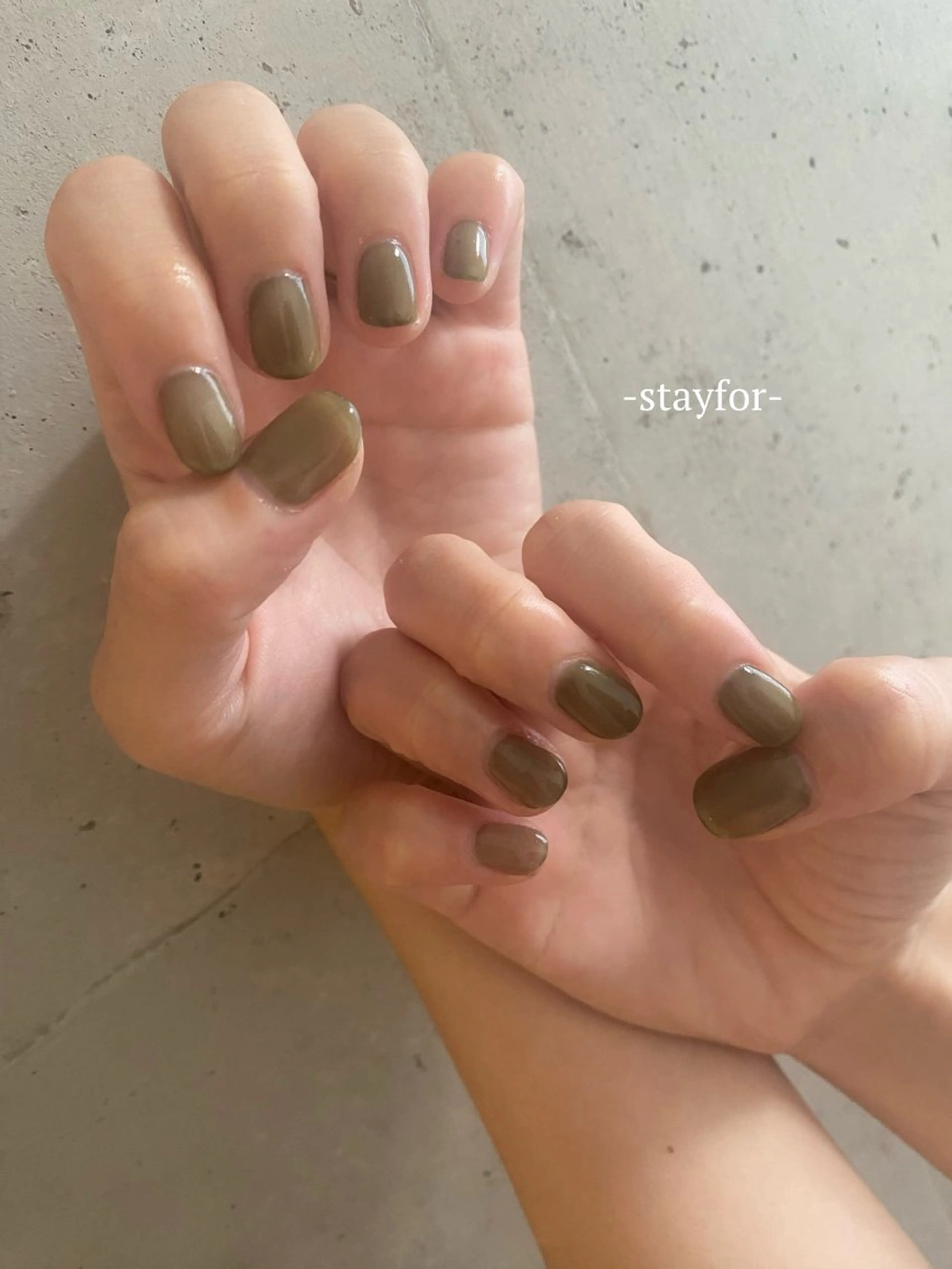 ネイル ワンカラーネイル stayfor_ mamiのネイルデザイン