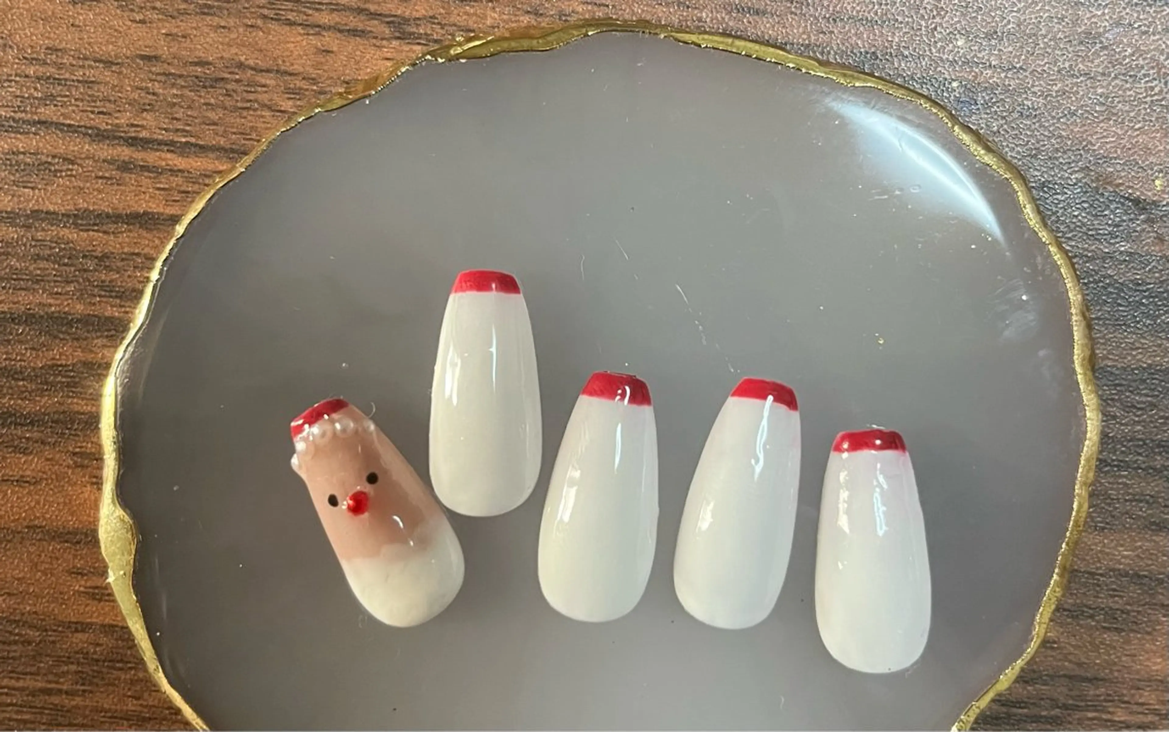 ネイル 冬ネイル クリスマス ハンドネイル Inui Reikaのネイルデザイン