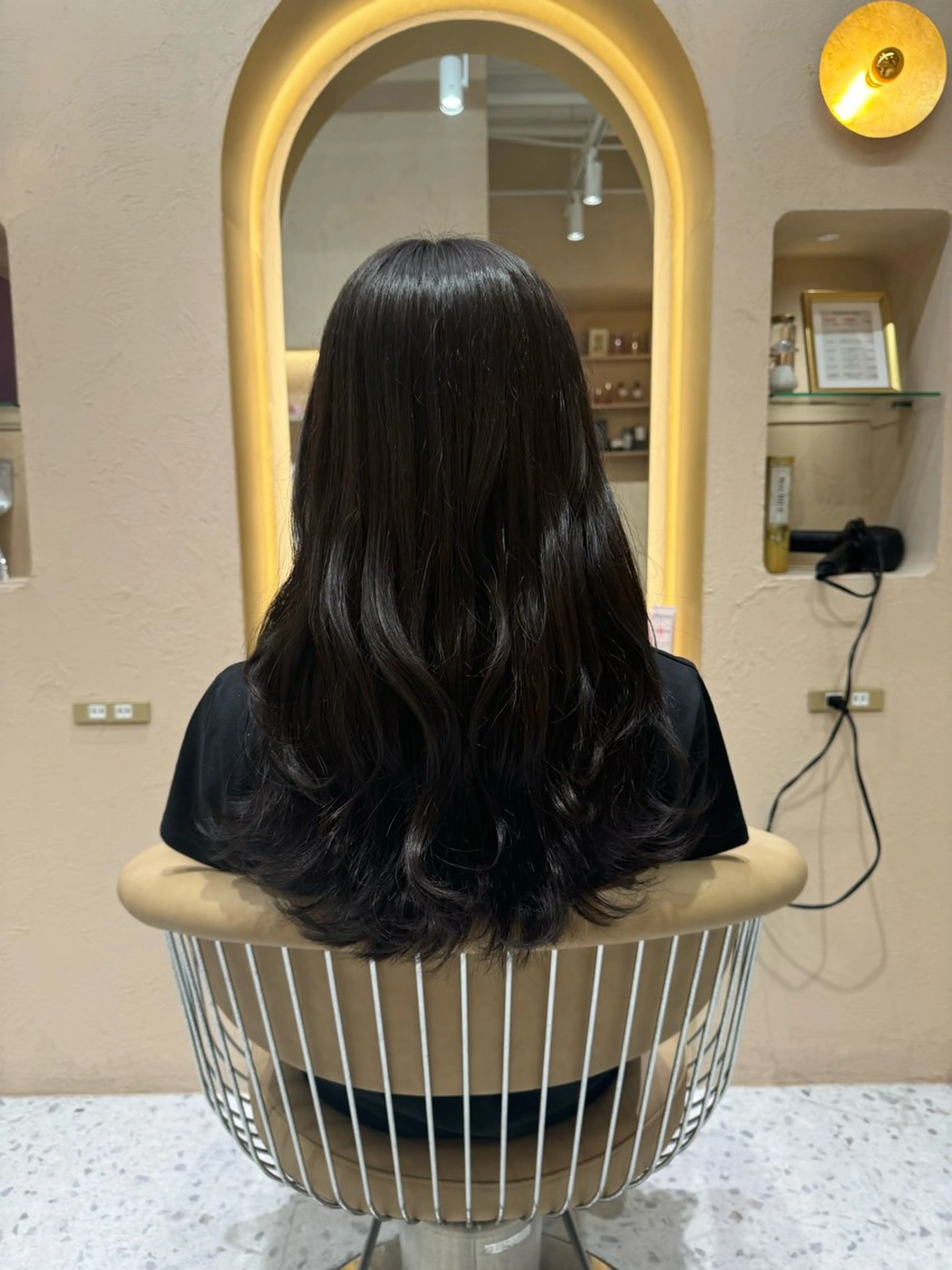 ロング カット ヘアカラー トリートメント 韓国レイヤー/髪質 改善/縮毛🤍吉田のヘアスタイル