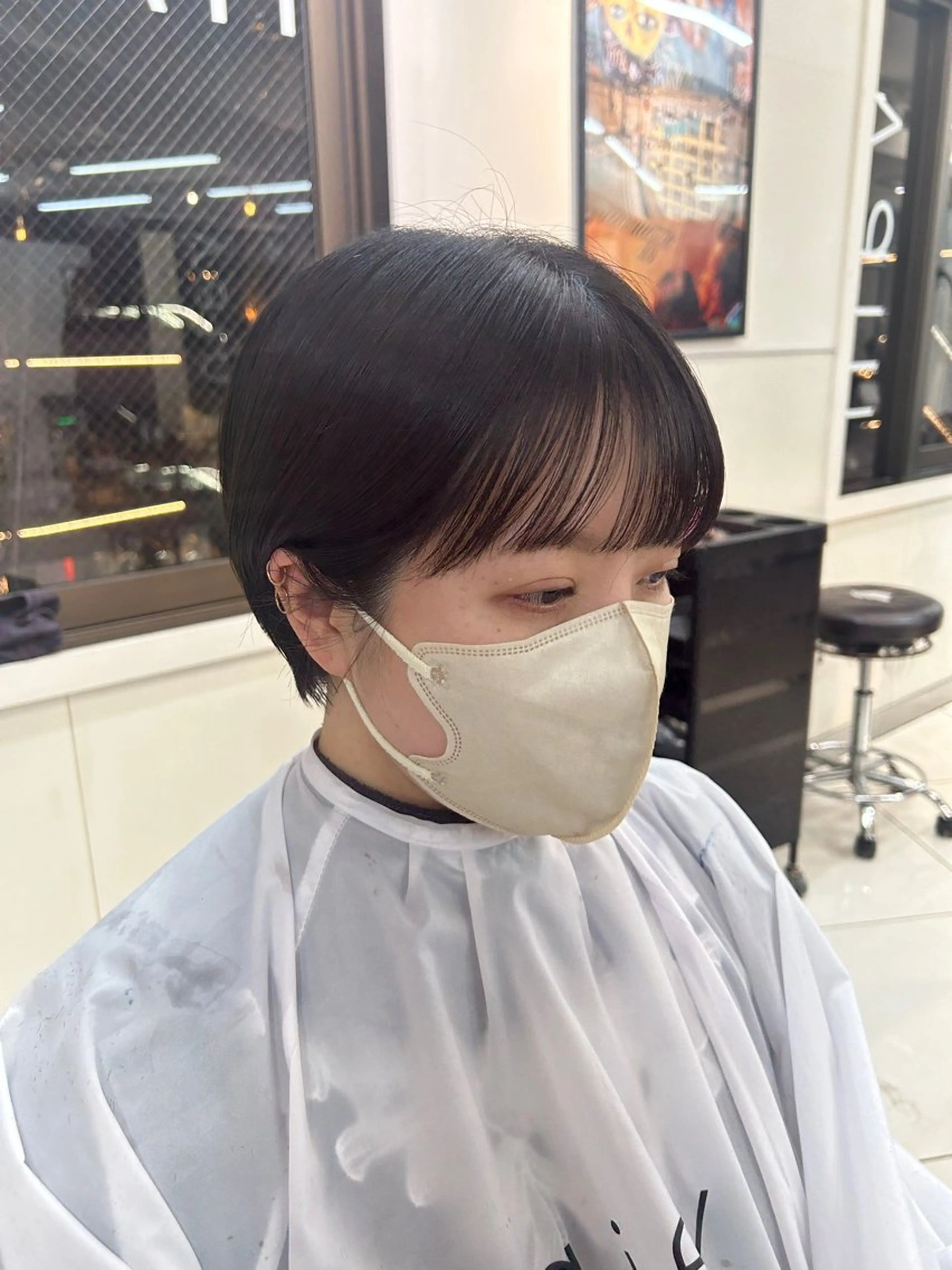 ショート レイヤー×ツヤカラー 渋谷/kougaのヘアスタイル