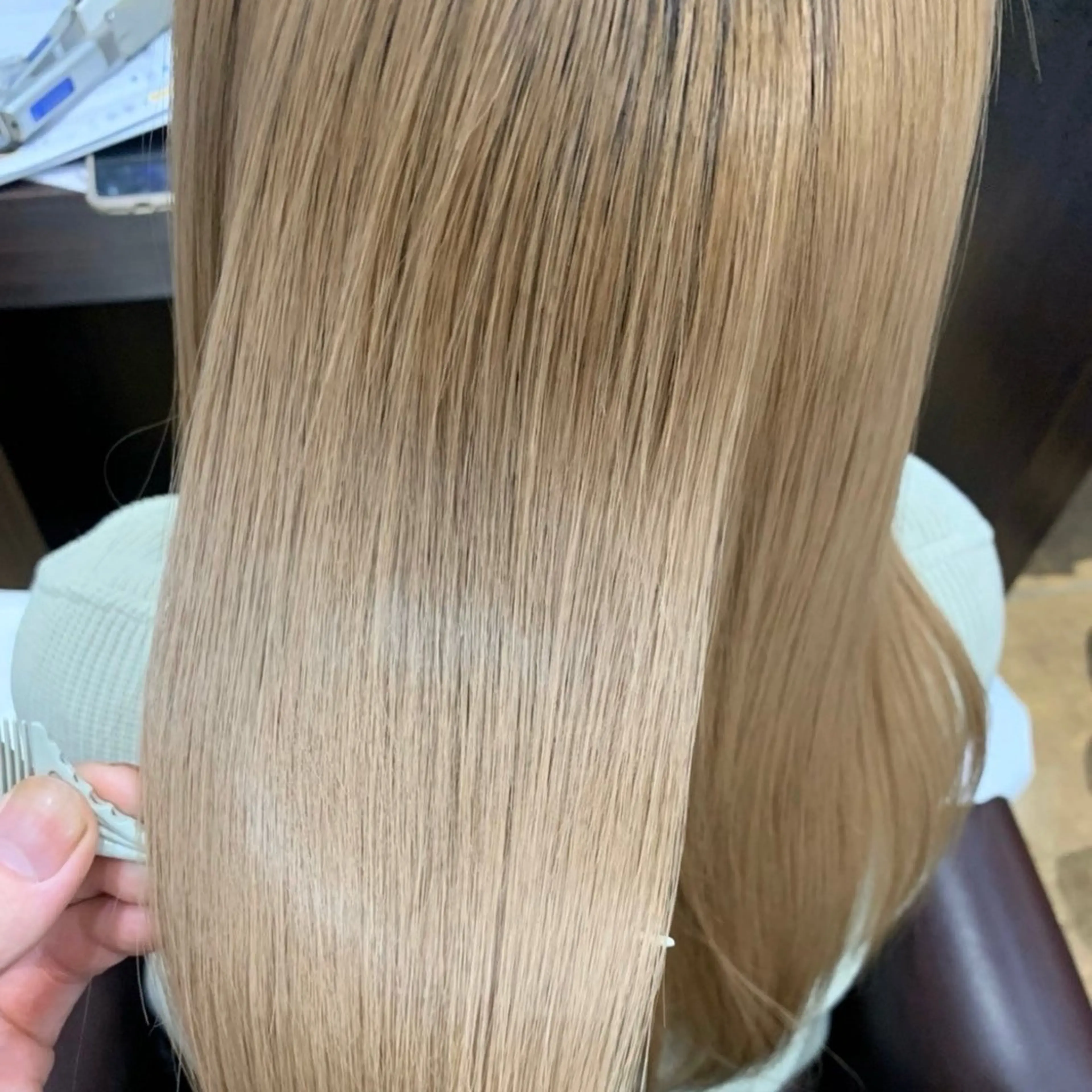 ロング トリートメント フェザーパーマ🌙 毛流れ yuzukiのヘアスタイル