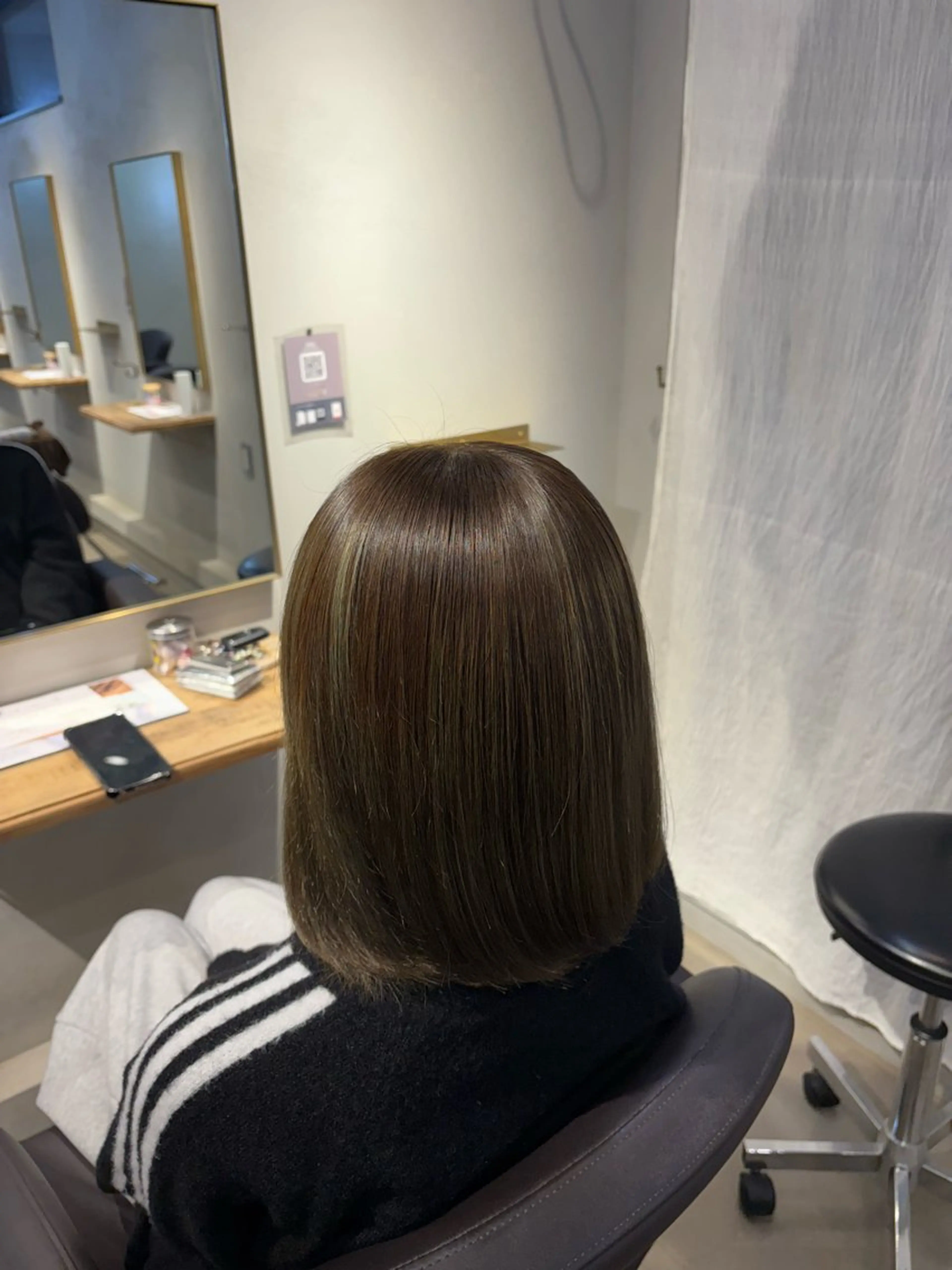 ミディアム カラー ミディアムパーマ ブリーチ ダブルカラー ハイライトカラー インナーカラー ヘアカラー ゆーき/髪質改善 .カラーモデル🫧のヘアスタイル