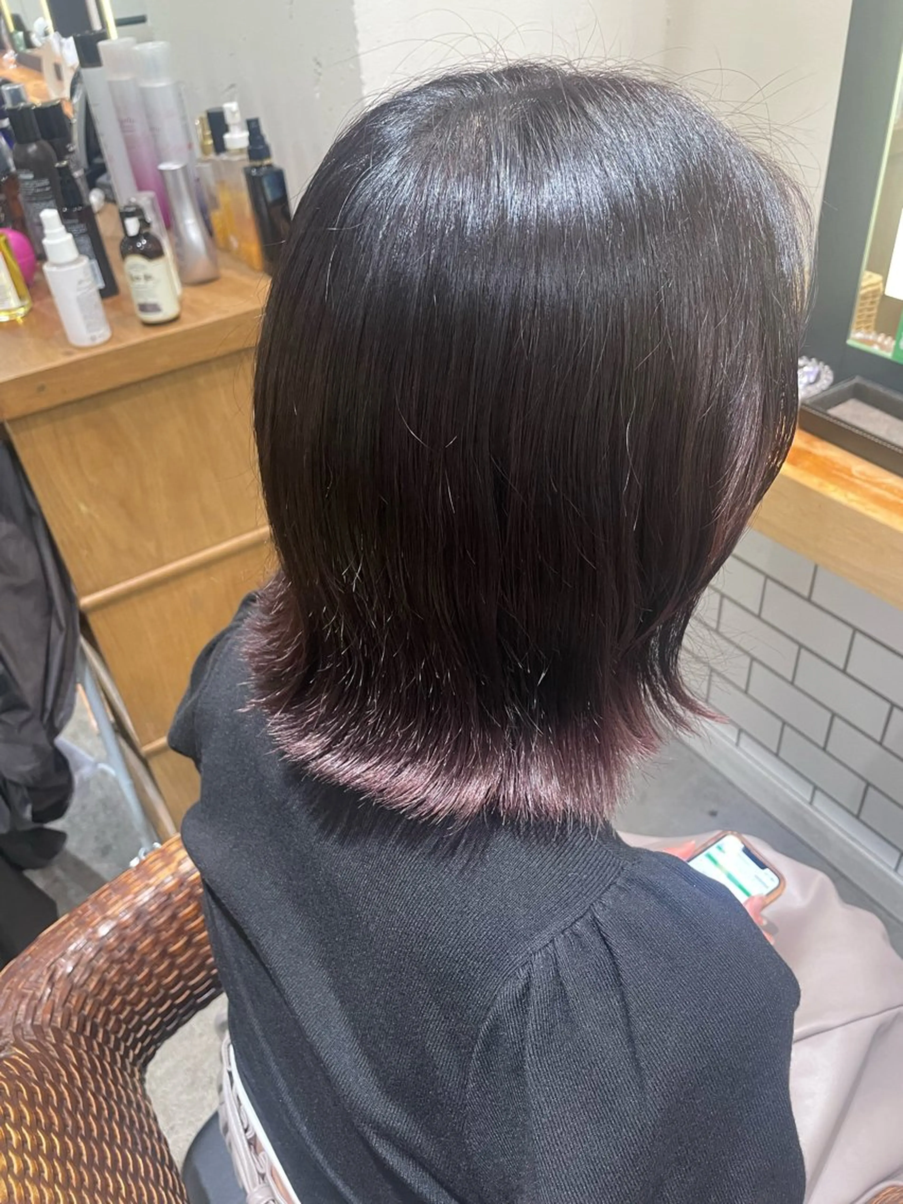 ミディアム カラー 暖色カラー🤎Red Neo meiのヘアスタイル
