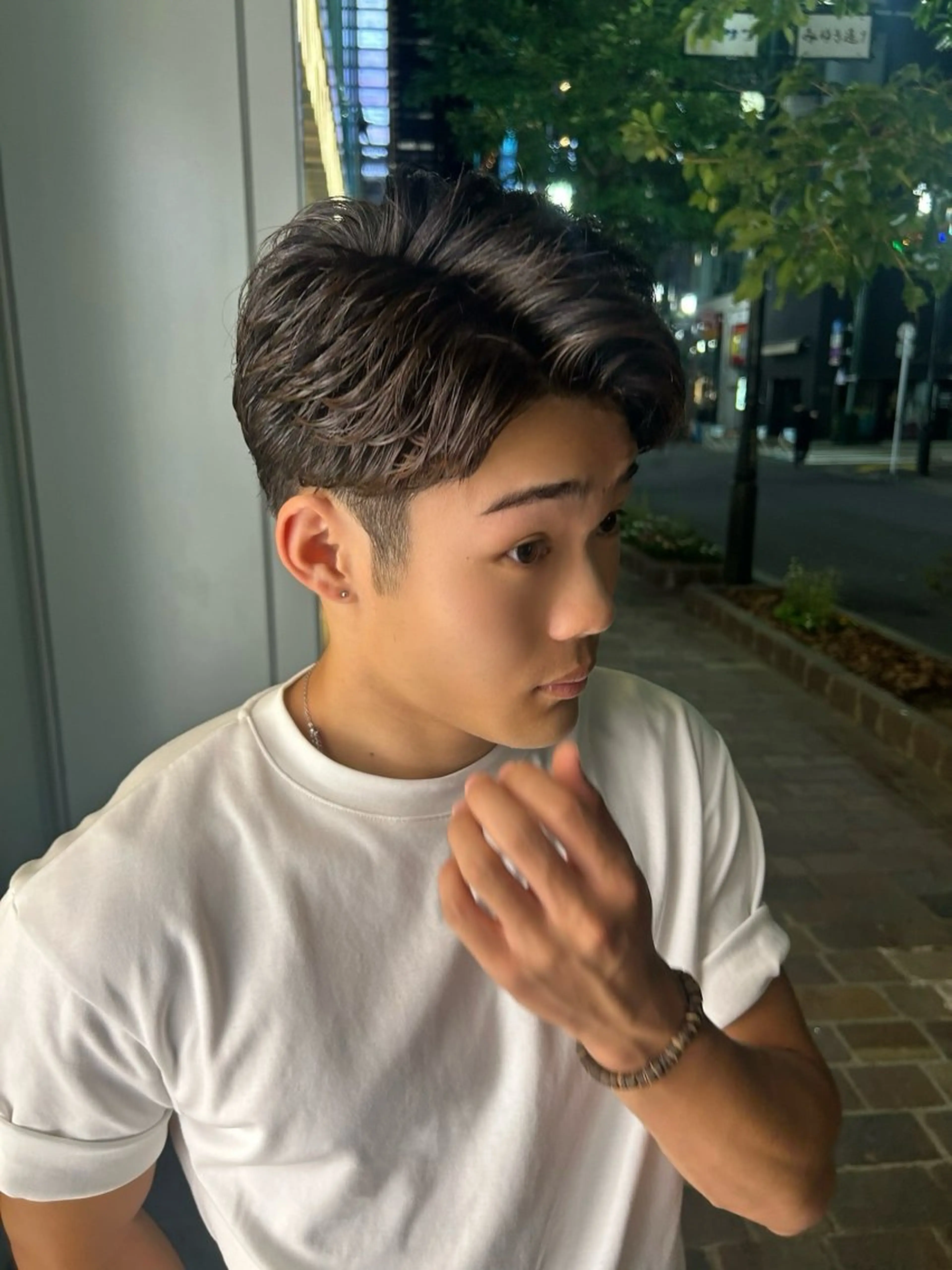 パーマ メンズ 中島 主貴のヘアスタイル