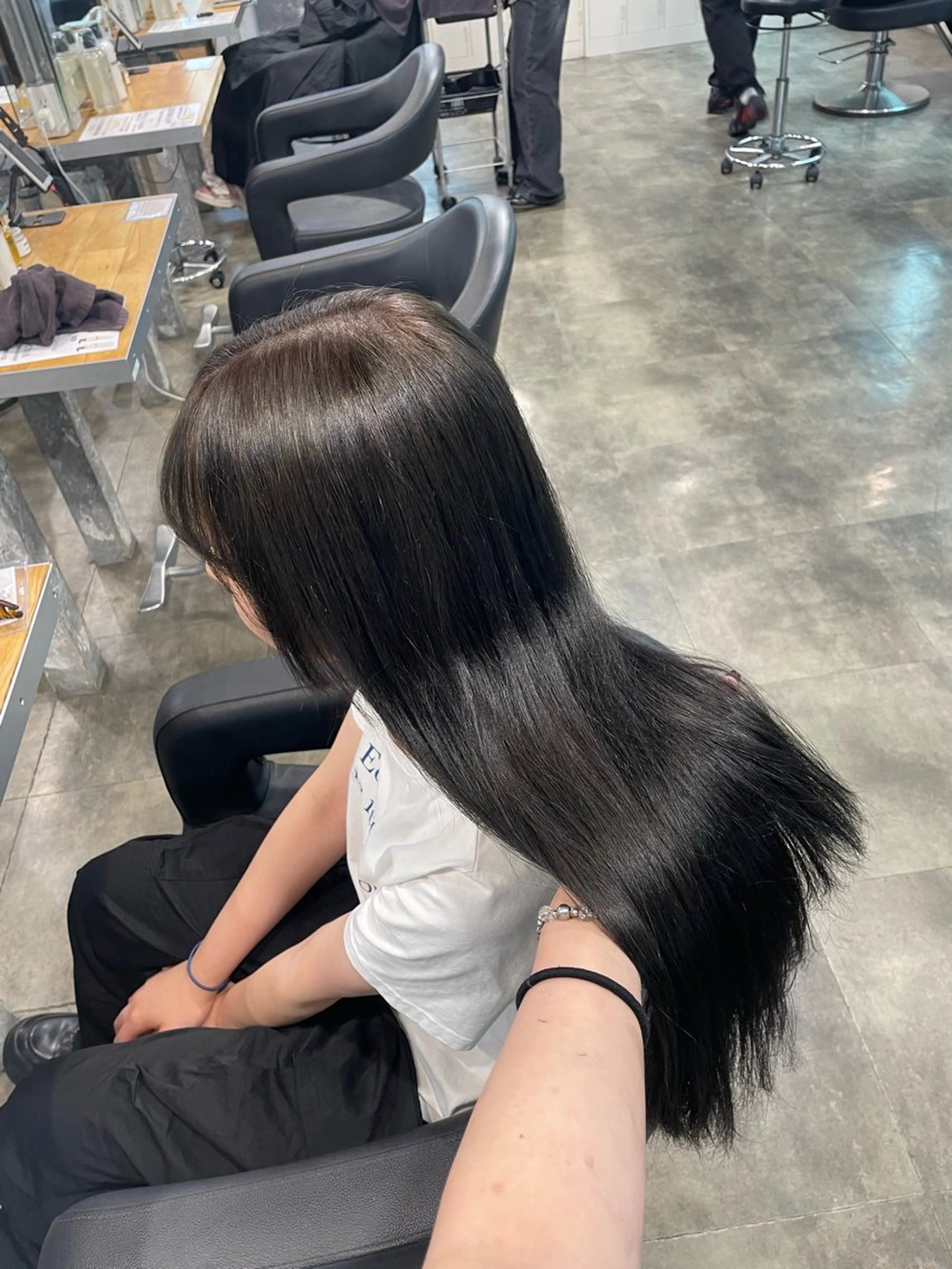 カラー カット ヘアカラー 🤍韓国ヘア🤍透明 感ベージュ/まりんのヘアスタイル