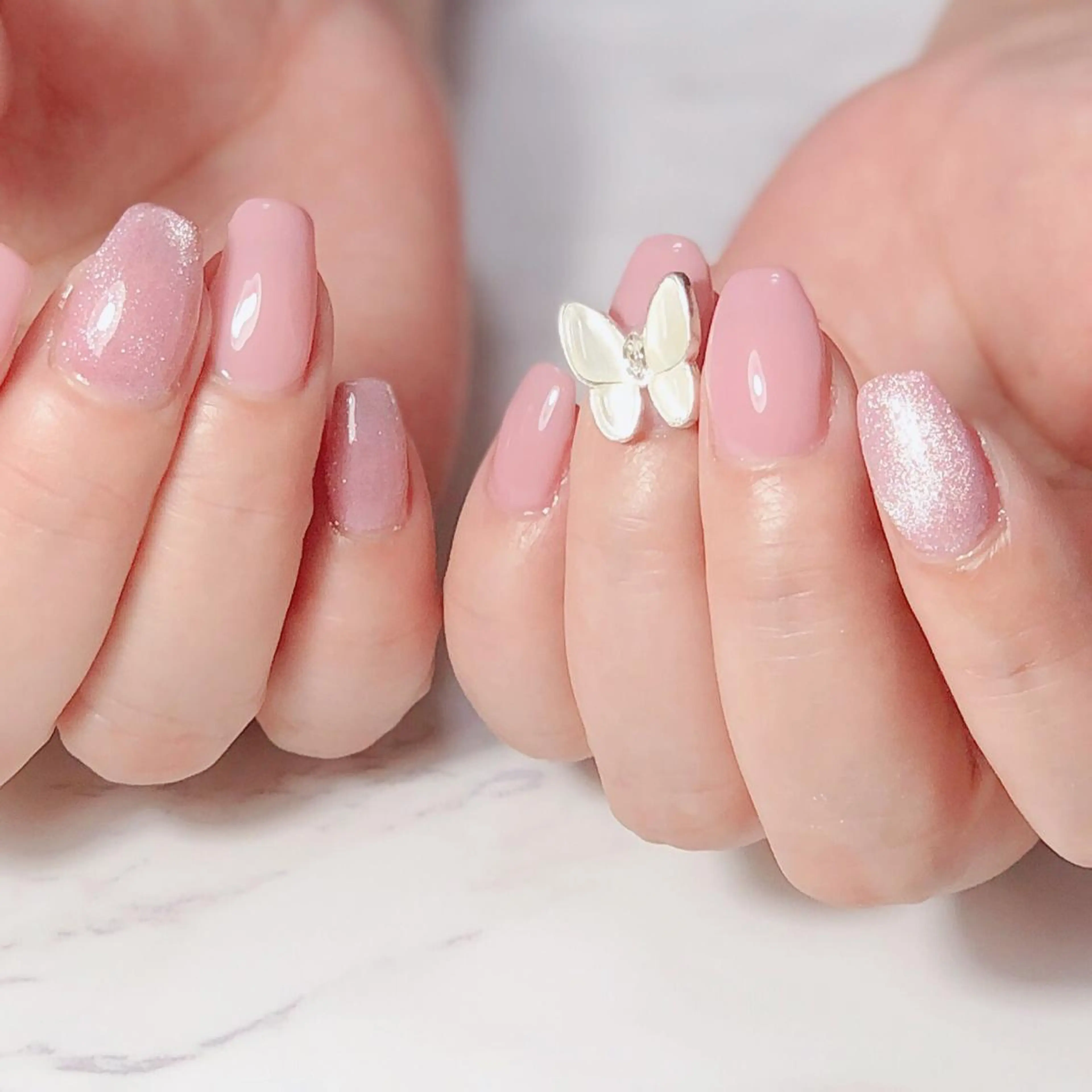 ネイル アートネイル ジェルネイル オフィスネイル ワンカラーネイル シンプルネイル 辻野 和枝のネイルデザイン