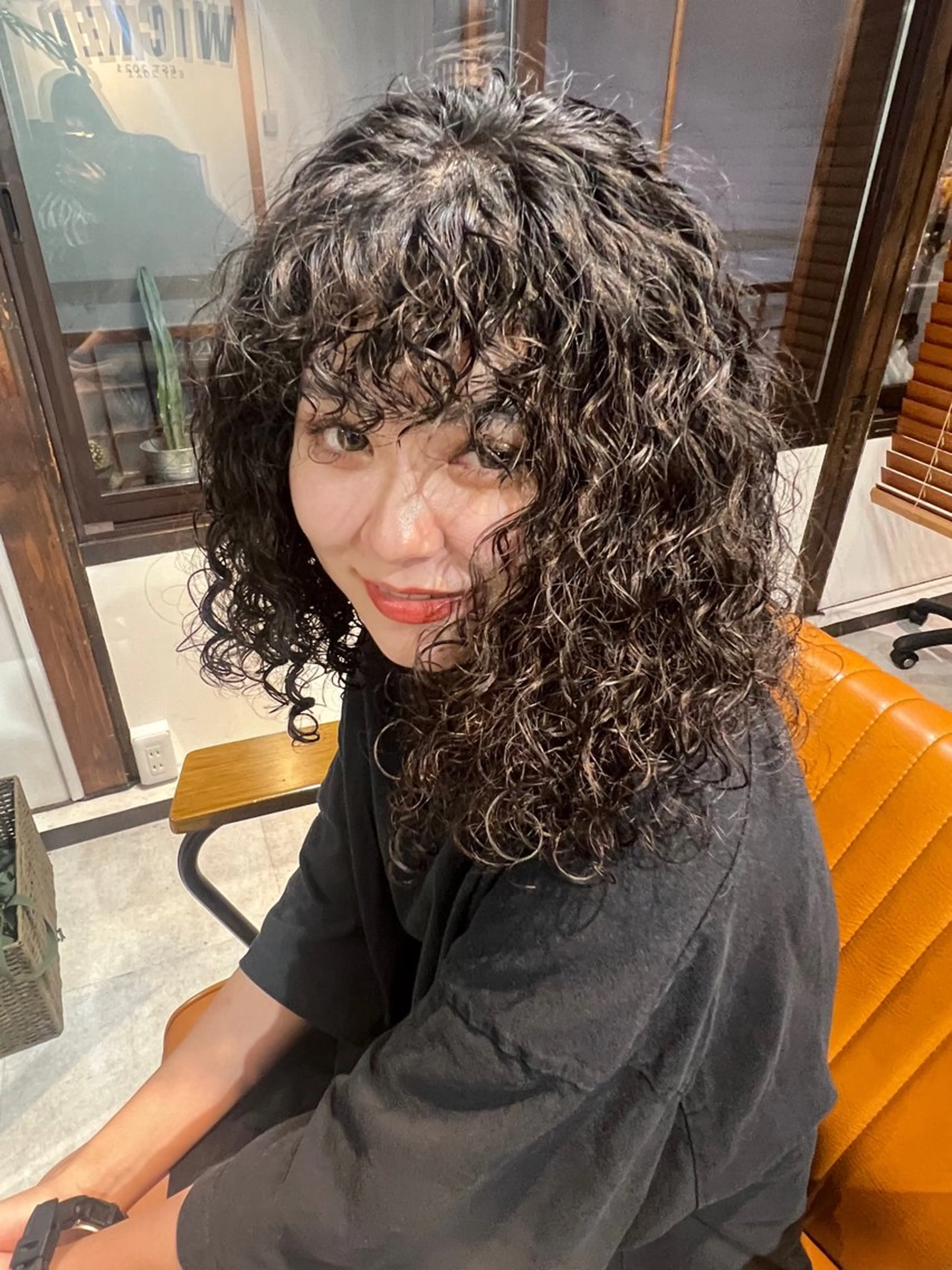 スパイラルパーマの写真