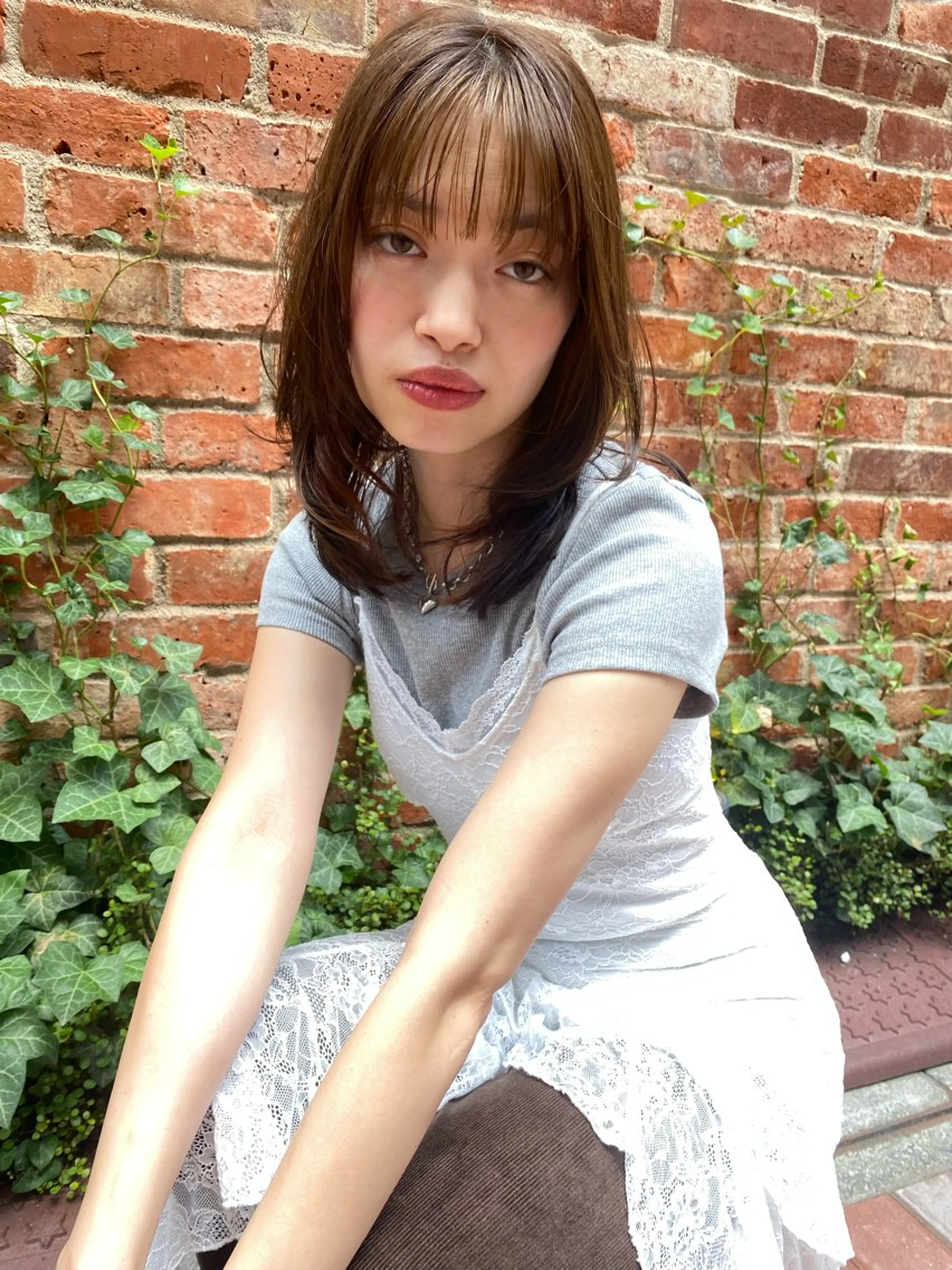 ミディアム カラー Joule銀座 石山あやのヘアスタイル