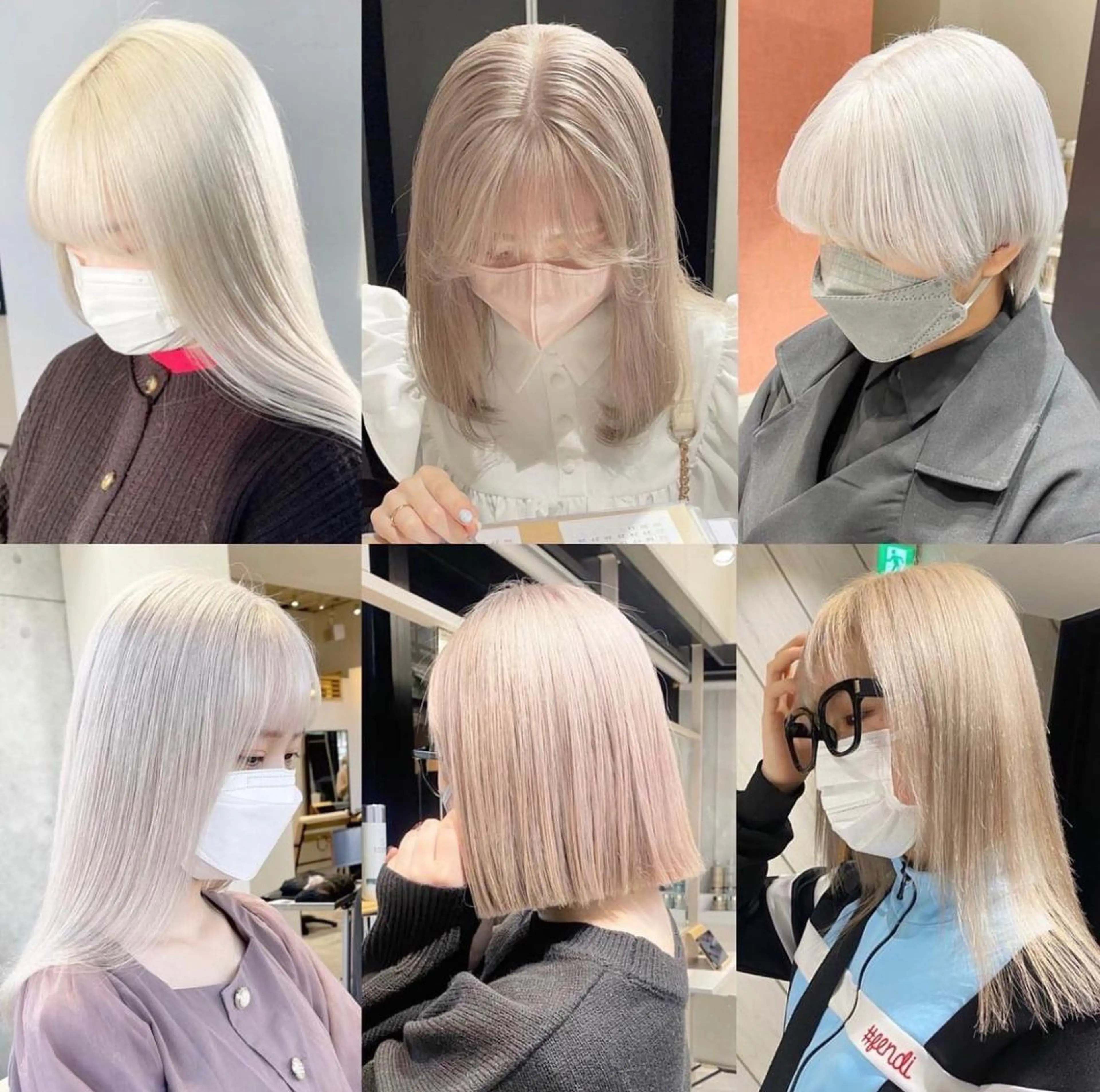 セミロング カラー パーマ ネイル キッズ アイブロウ マツエク・マツパ ショートボブ セミロングパーマ バレイヤージュ ブリーチ ケアブリーチ カラー特化サロン大阪 ルービック江坂/新城のヘアスタイル