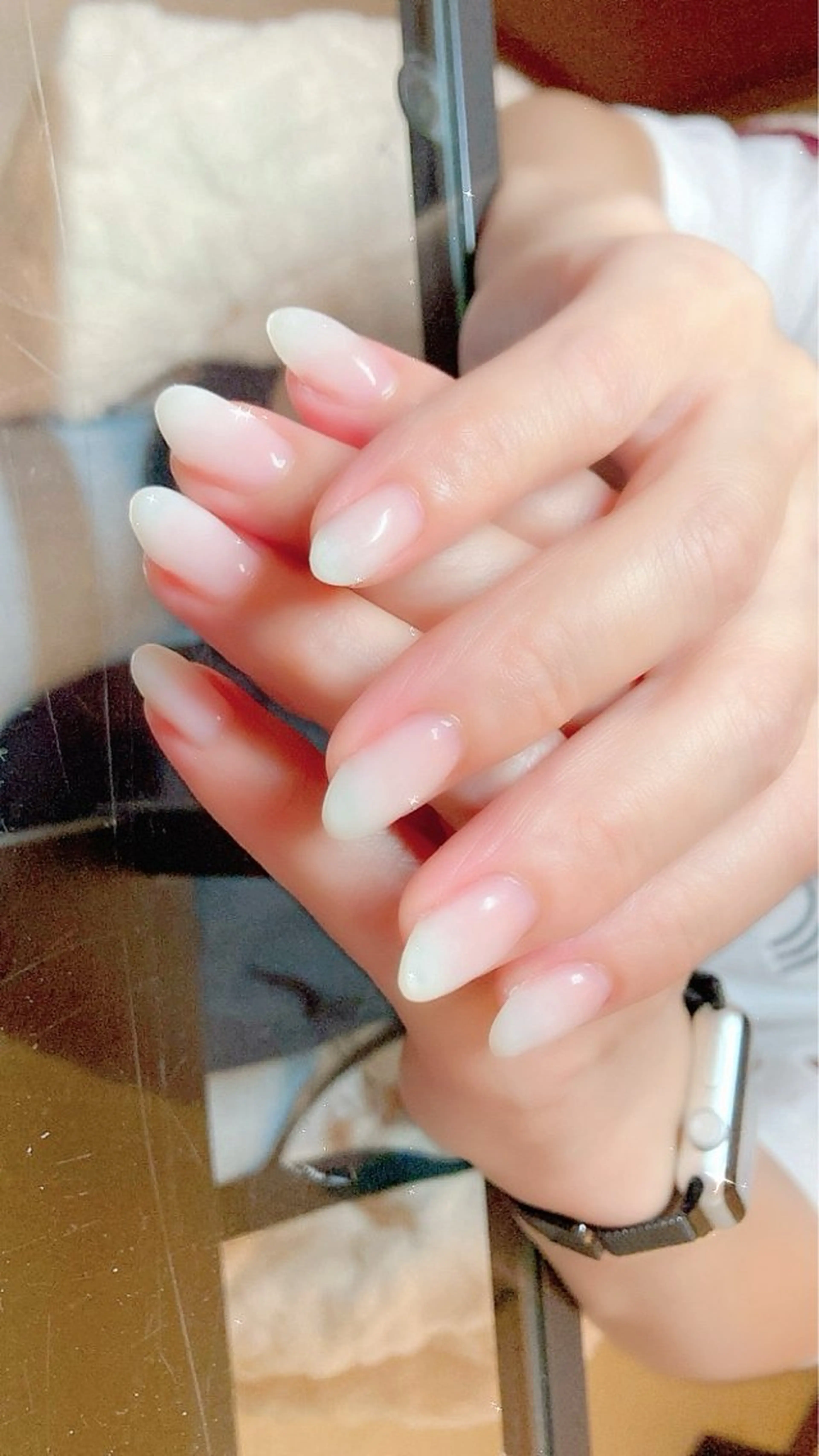 ネイル グラデーション ホワイト masami .Ｋのネイルデザイン