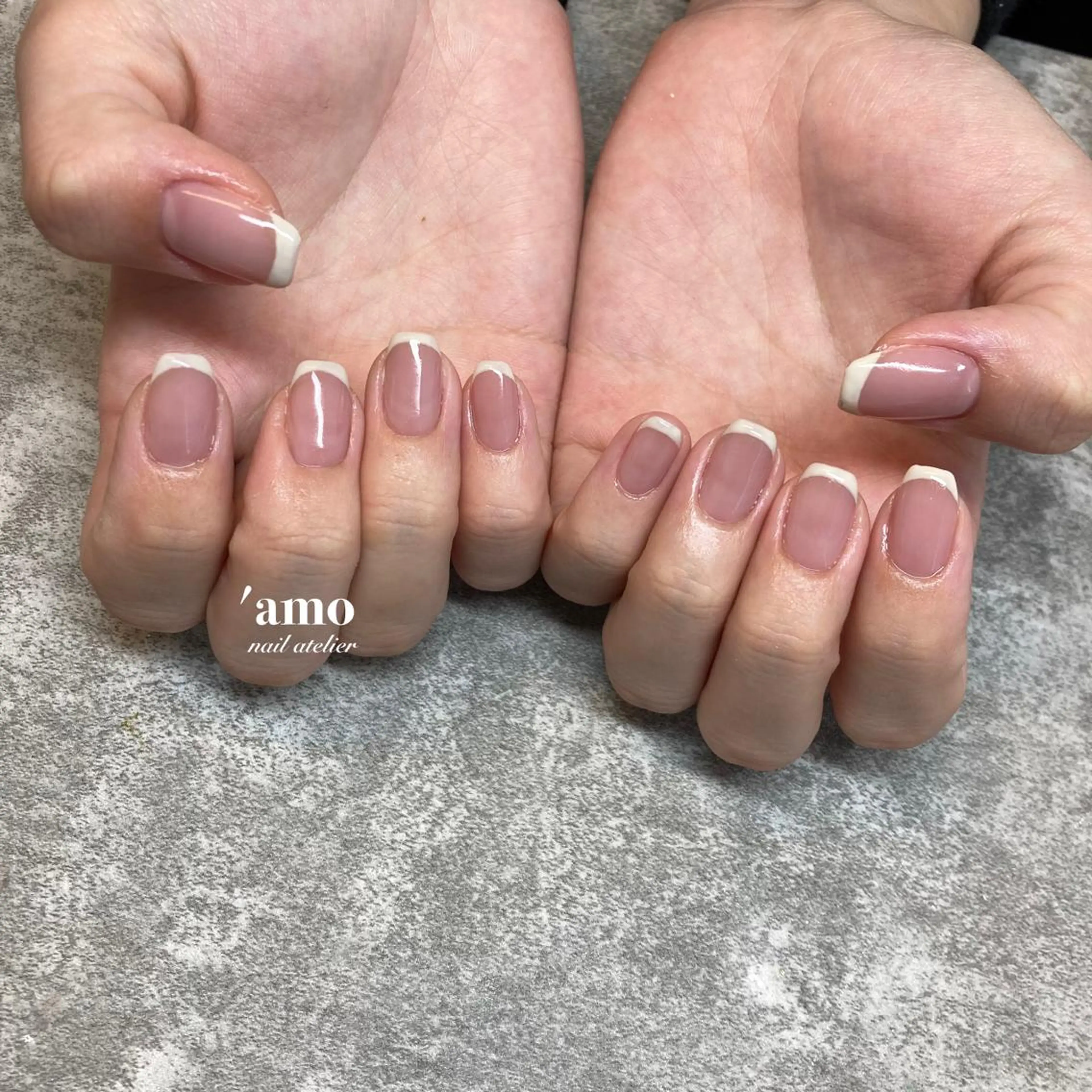 ネイル フレンチネイル スクエアネイル 'amo nail atelierのエステ・リラクイメージ