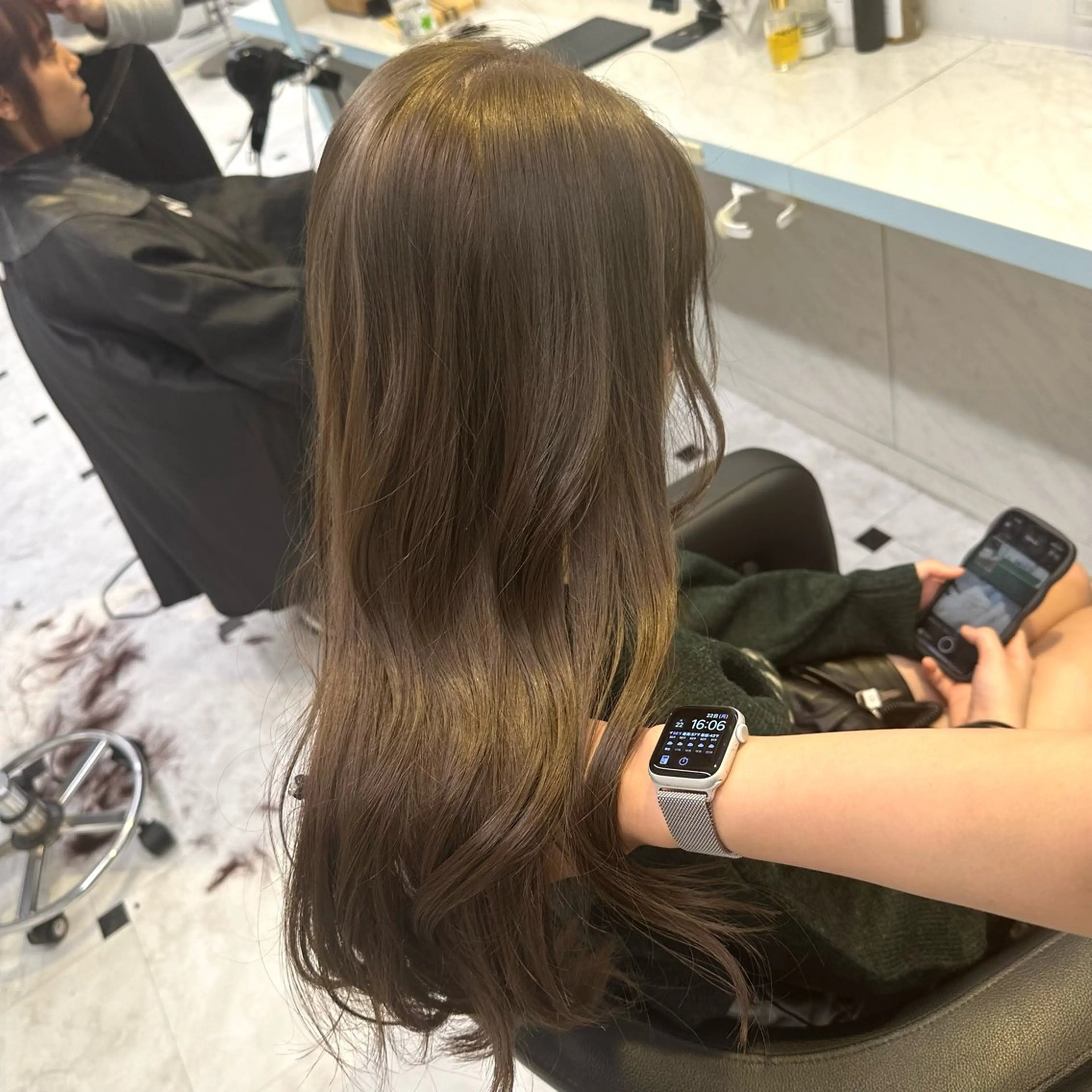 ロング カラー ヘアカラー トリートメント ヘッドスパ ヘアセット 暖色🩷透明感カラー ♡Maika♡のヘアスタイル