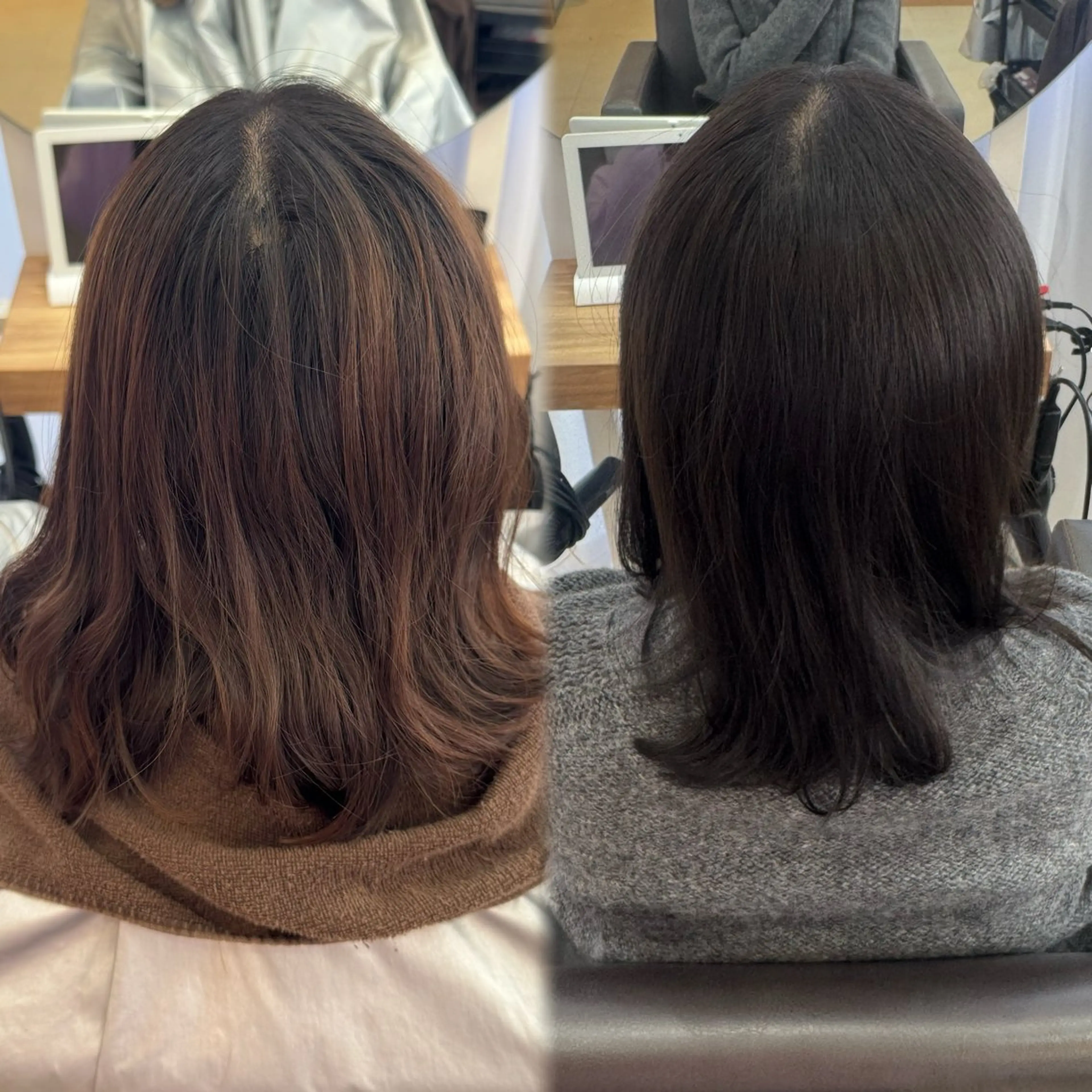 ミディアム ヘアカラー Agu hair 粉河のヘアスタイル