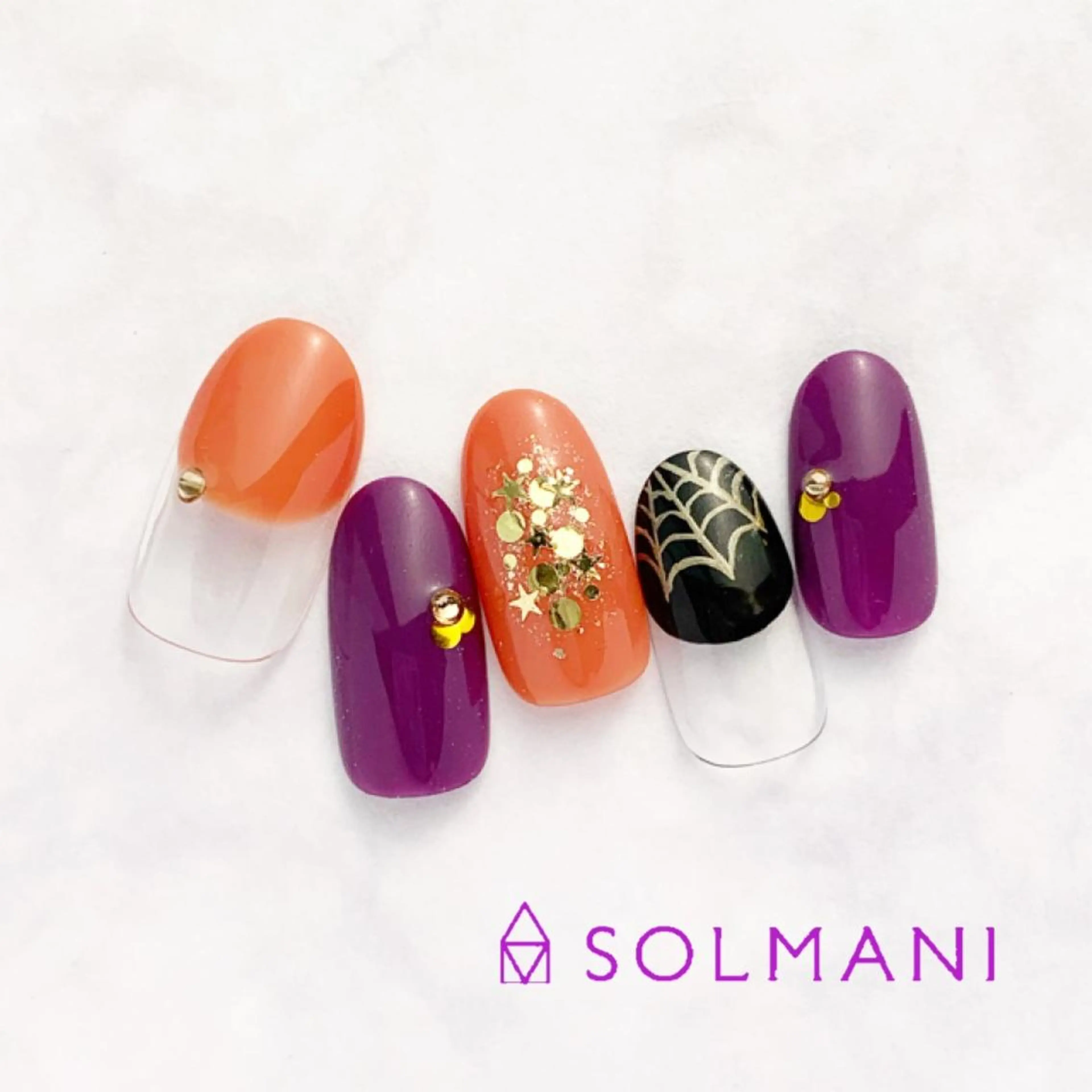 ネイル ハロウィン SOLMANI 予約担当のネイルデザイン