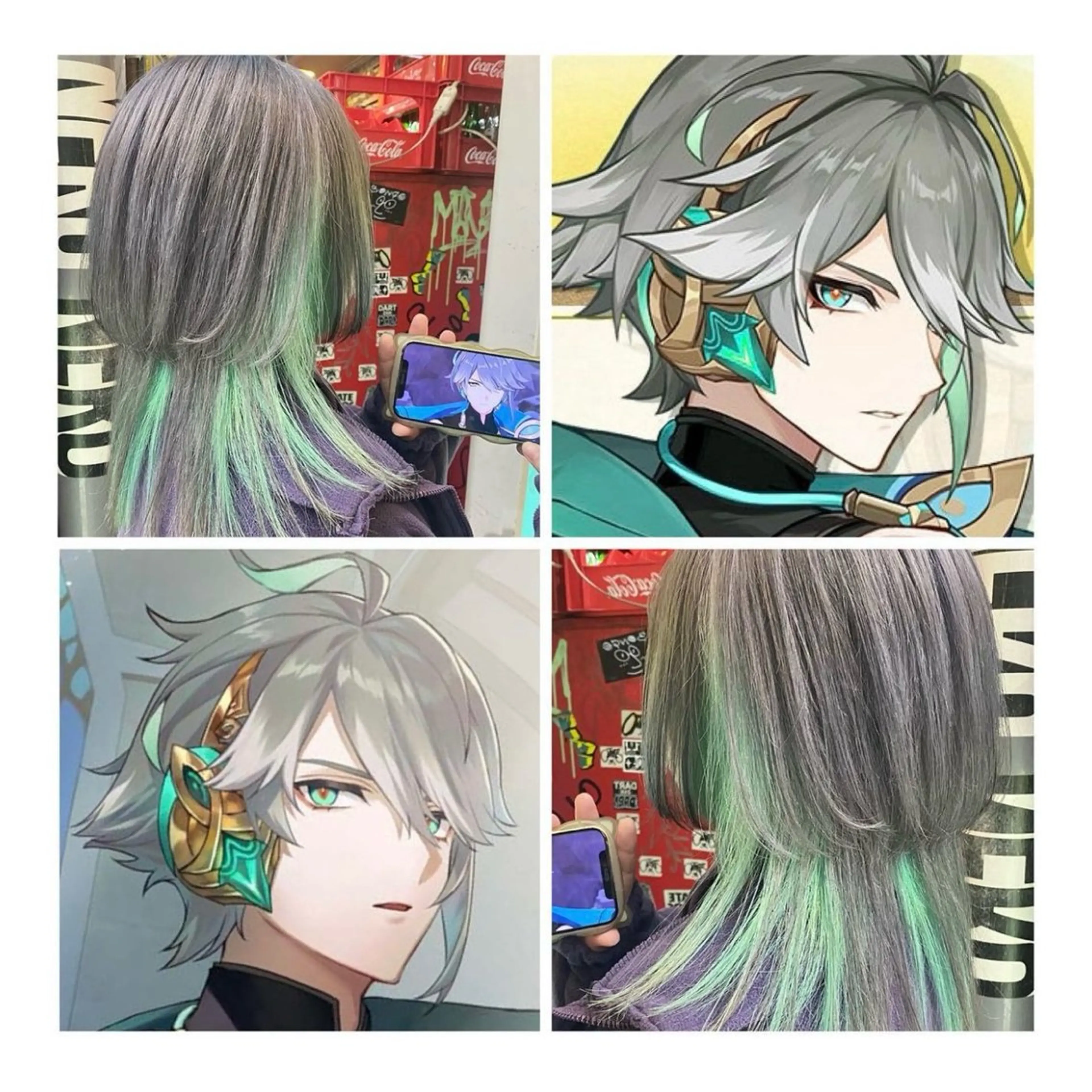 ミディアム カラー ブリーチ デザインカラー ヘアカラー GARU-ガル-所属・TSUNO🦖 派手髪/オタク美容師のヘアスタイル