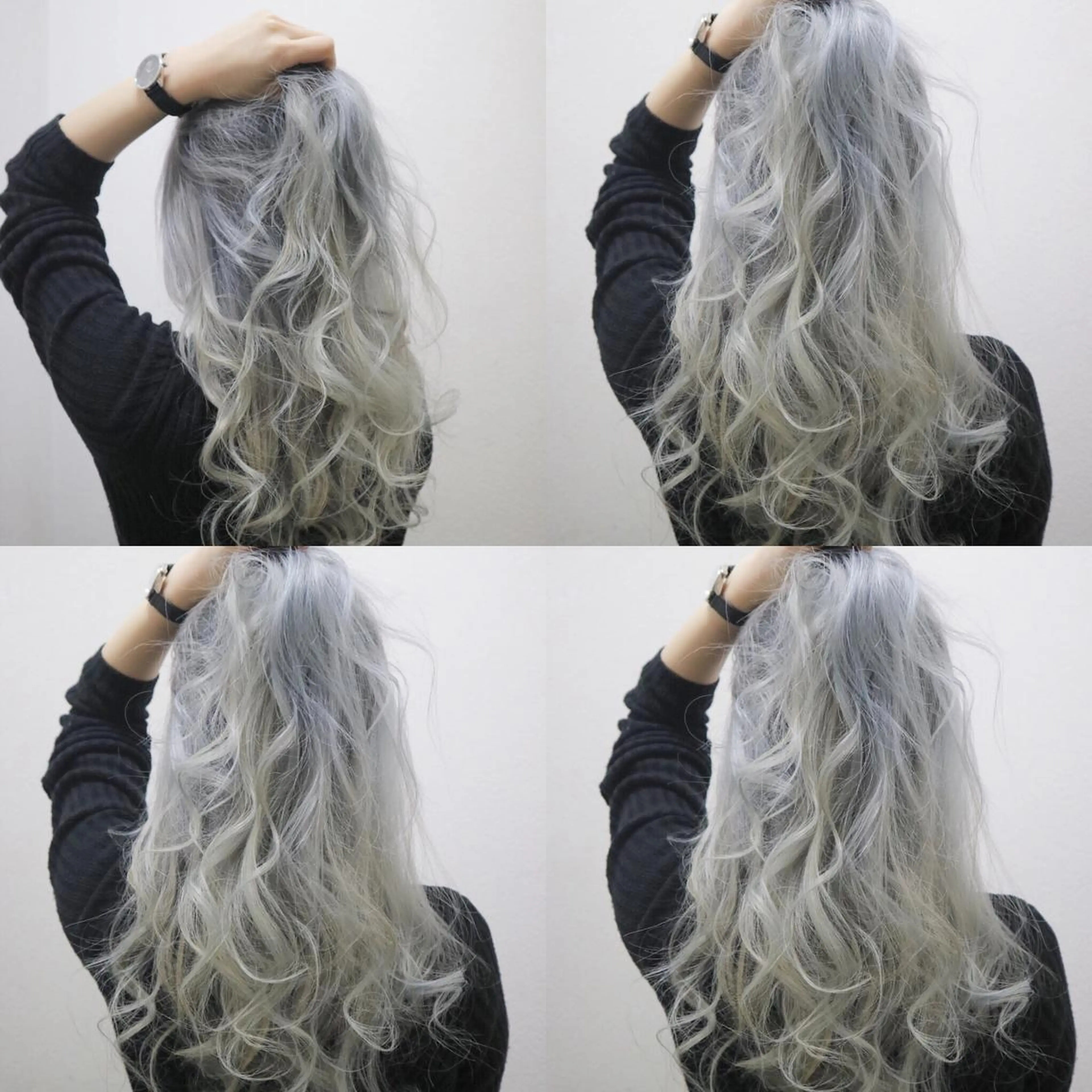 セミロング カラー アディクシーカラー ブリーチ シルバー カット ヘアカラー トリートメント JIL BLAN 京都のヘアスタイル