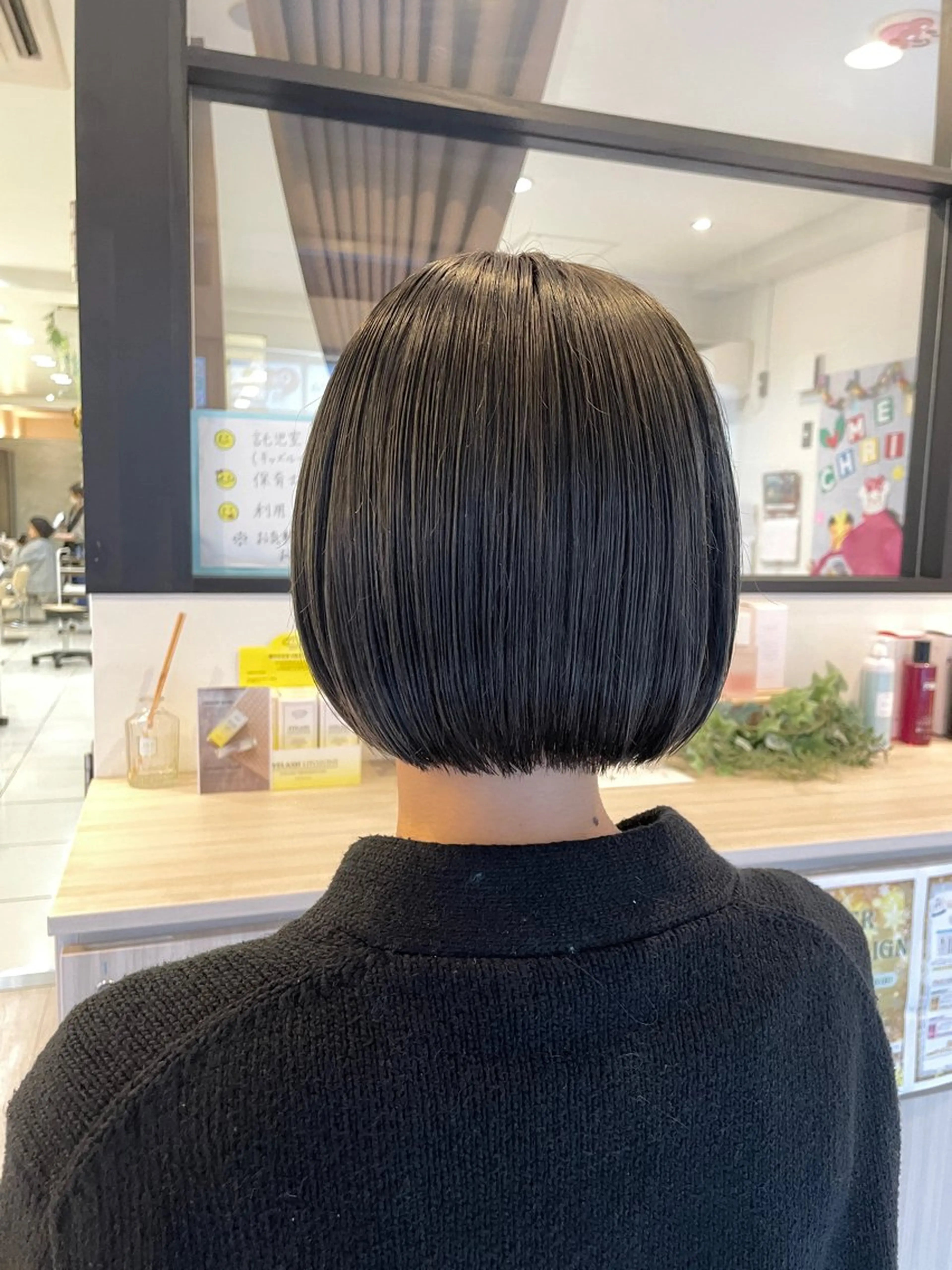 ショート ワンレンボブ ハンサムショート ボブ 髪質改善 レイヤーカット トリートメント フリーランス美容師 TAMIOのヘアスタイル