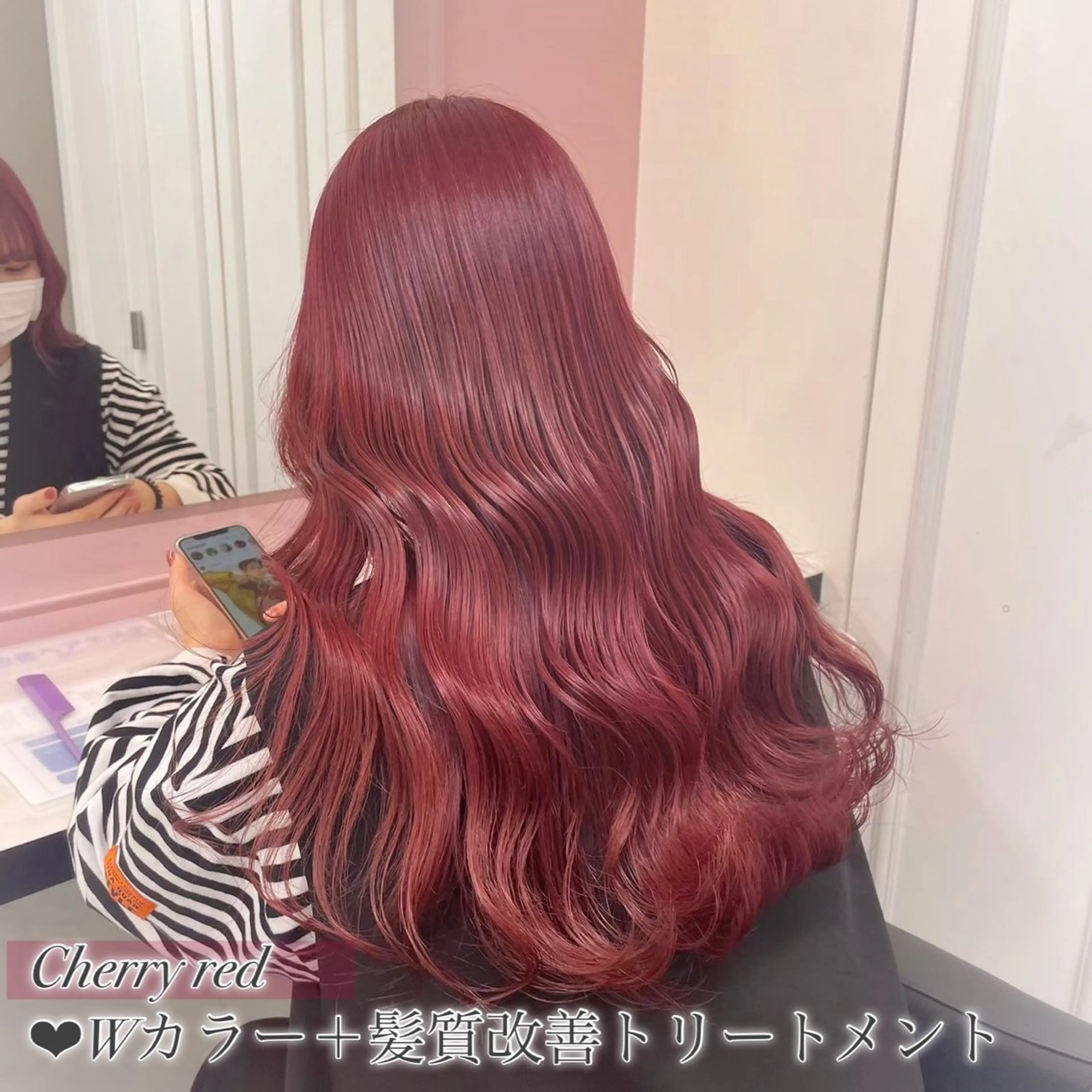 ミディアム Miwa🤍ダメージ レスカラー特化🦢のヘアスタイル