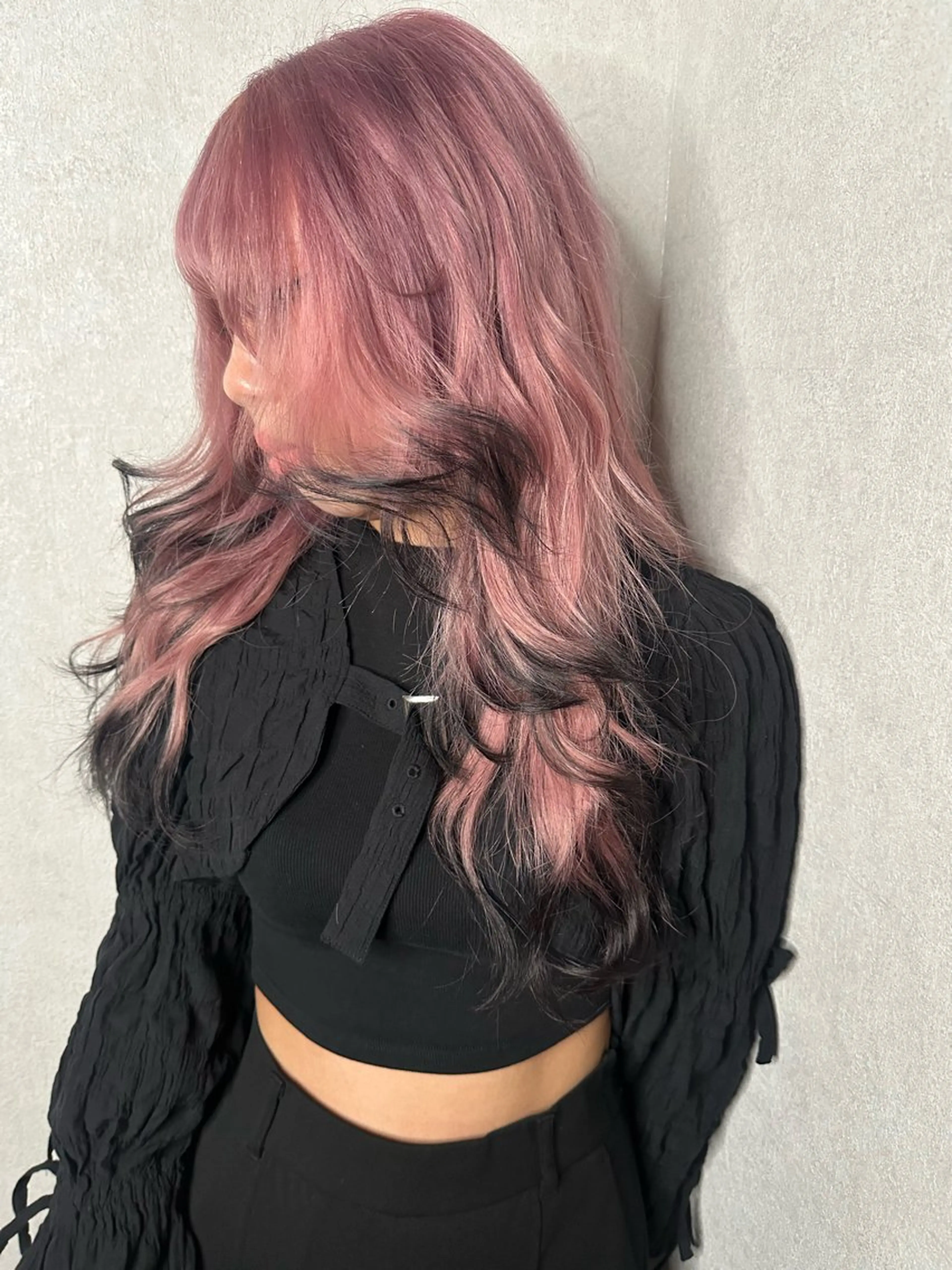 ロング エクステ ヘアカラー トリートメント エクステ/心斎橋/ ハイトーン/ミサキのヘアスタイル