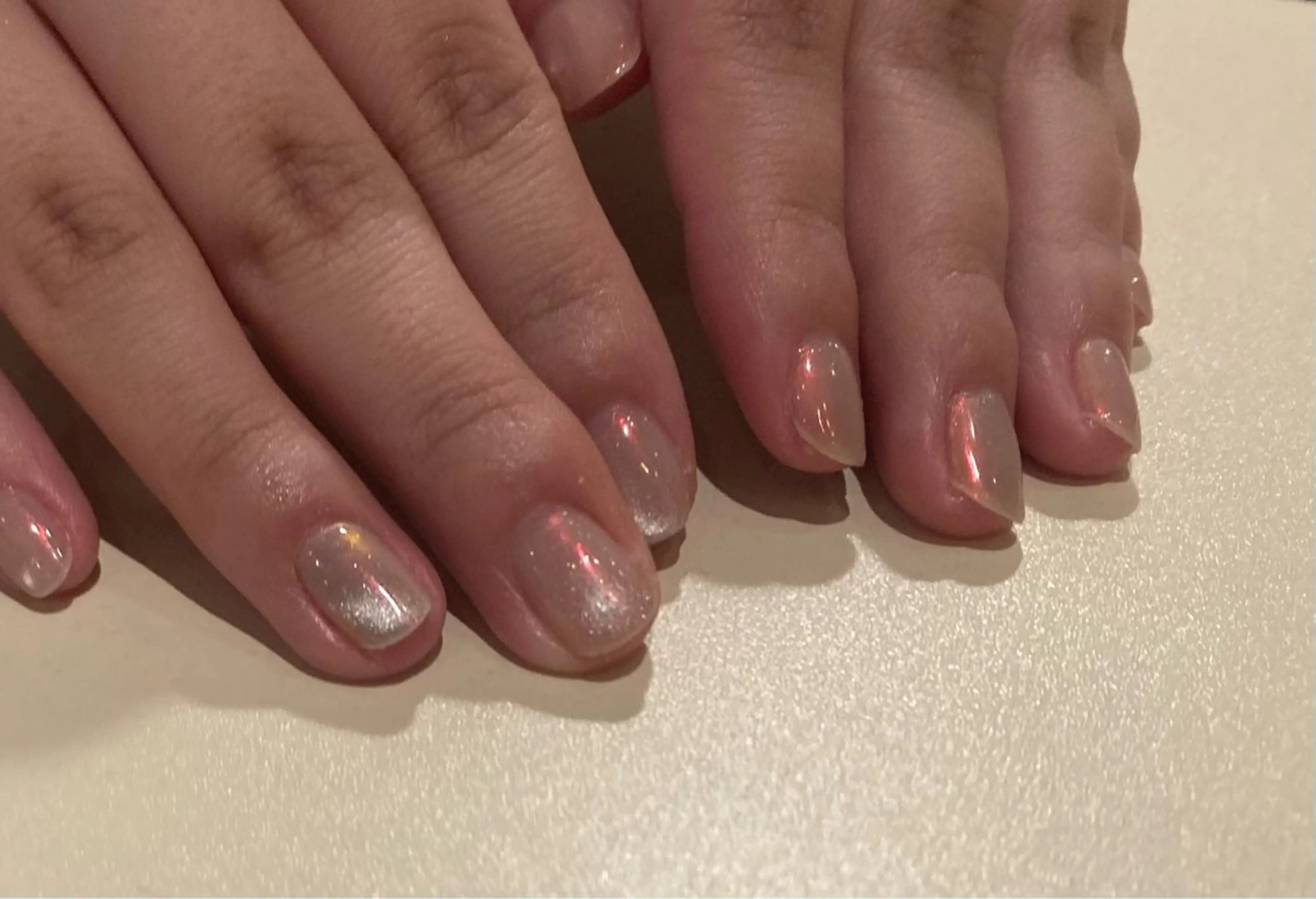 ネイル オーロラネイル 氷ネイル・うるうるネイル .Etel atelier.のネイルデザイン