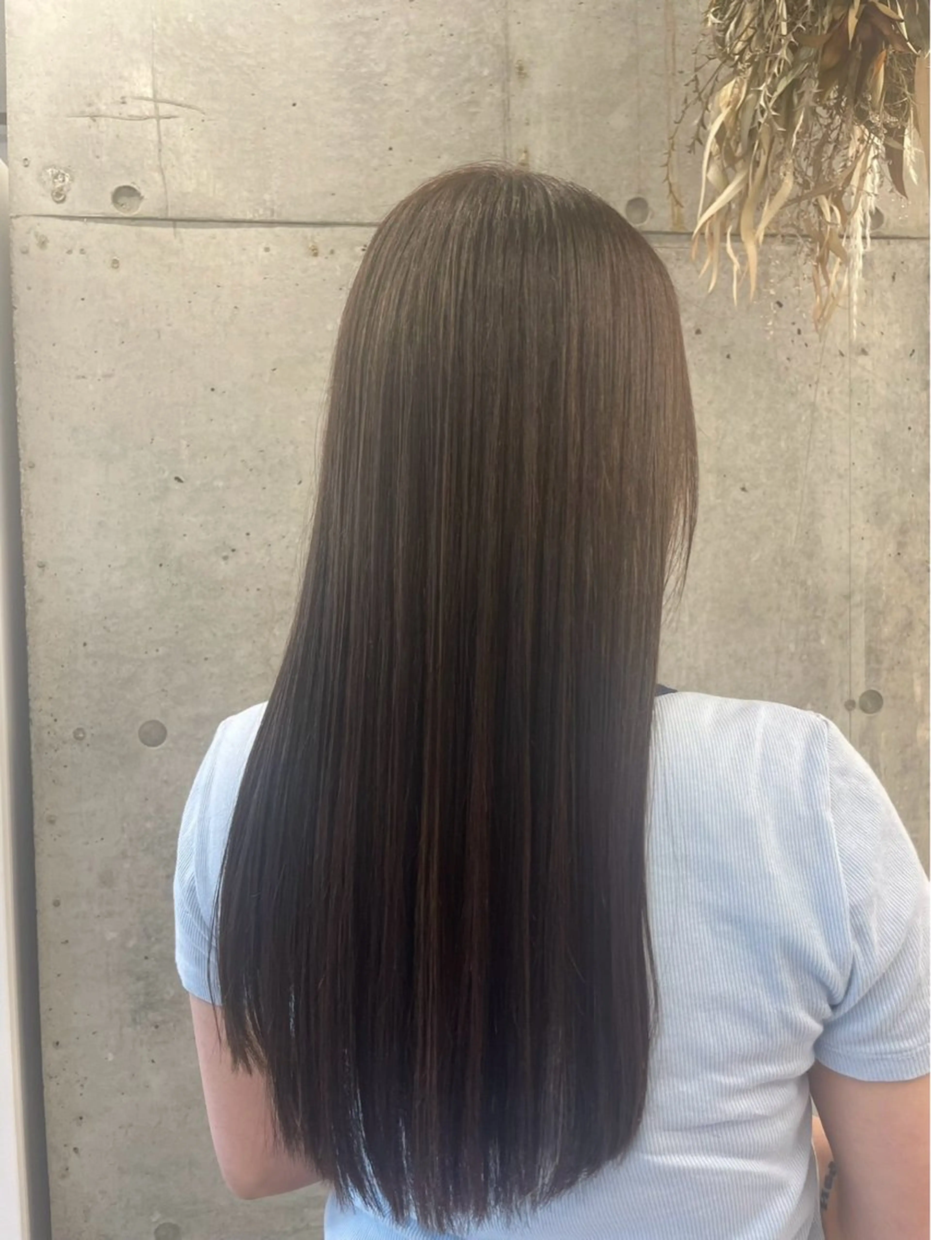 ロング ヘアカラー ユイナ カラーモデル大募集のヘアスタイル