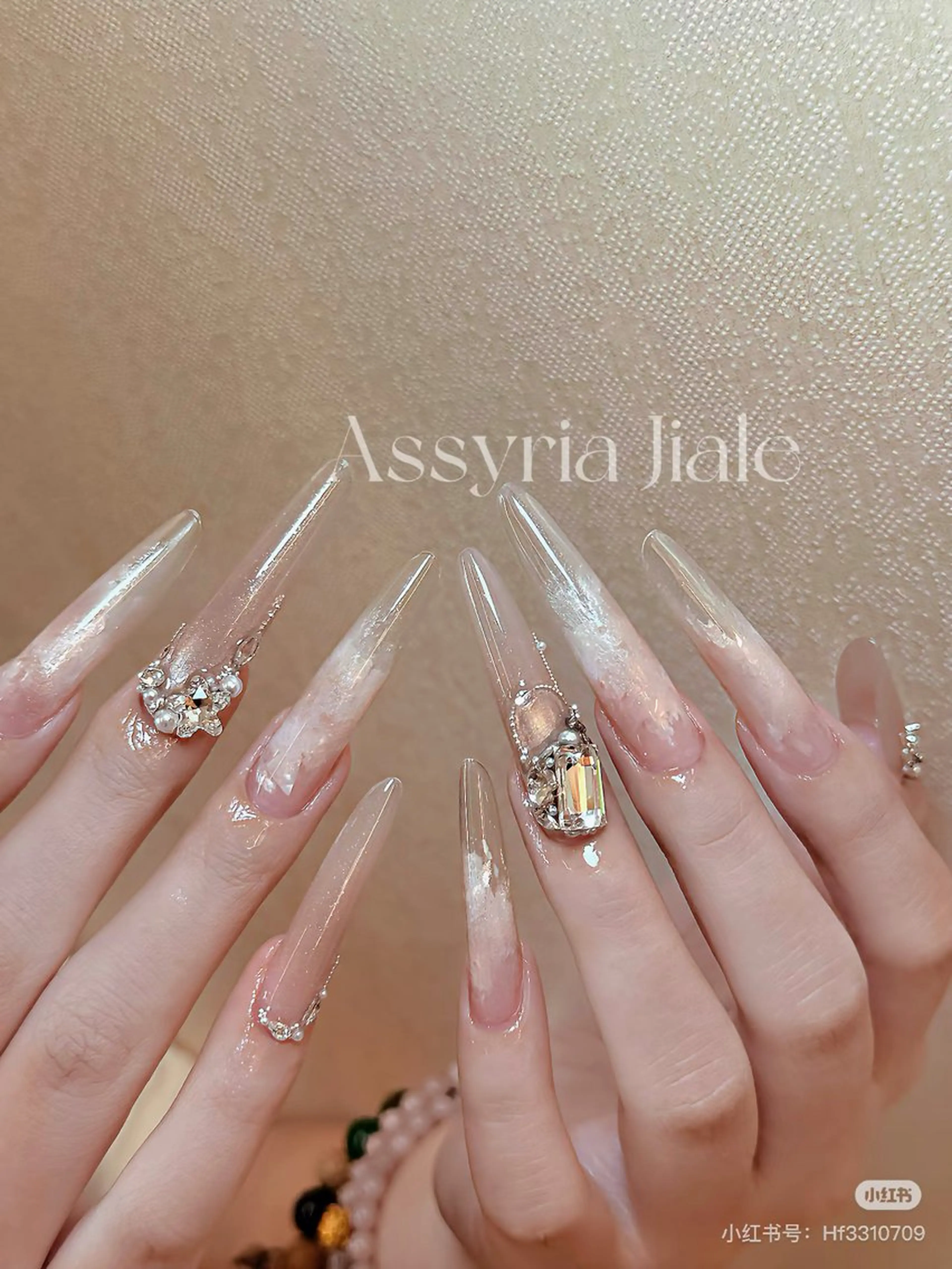 長さ出し：チップ➕スカルプデザインやり放題¥18700-¥15500の写真