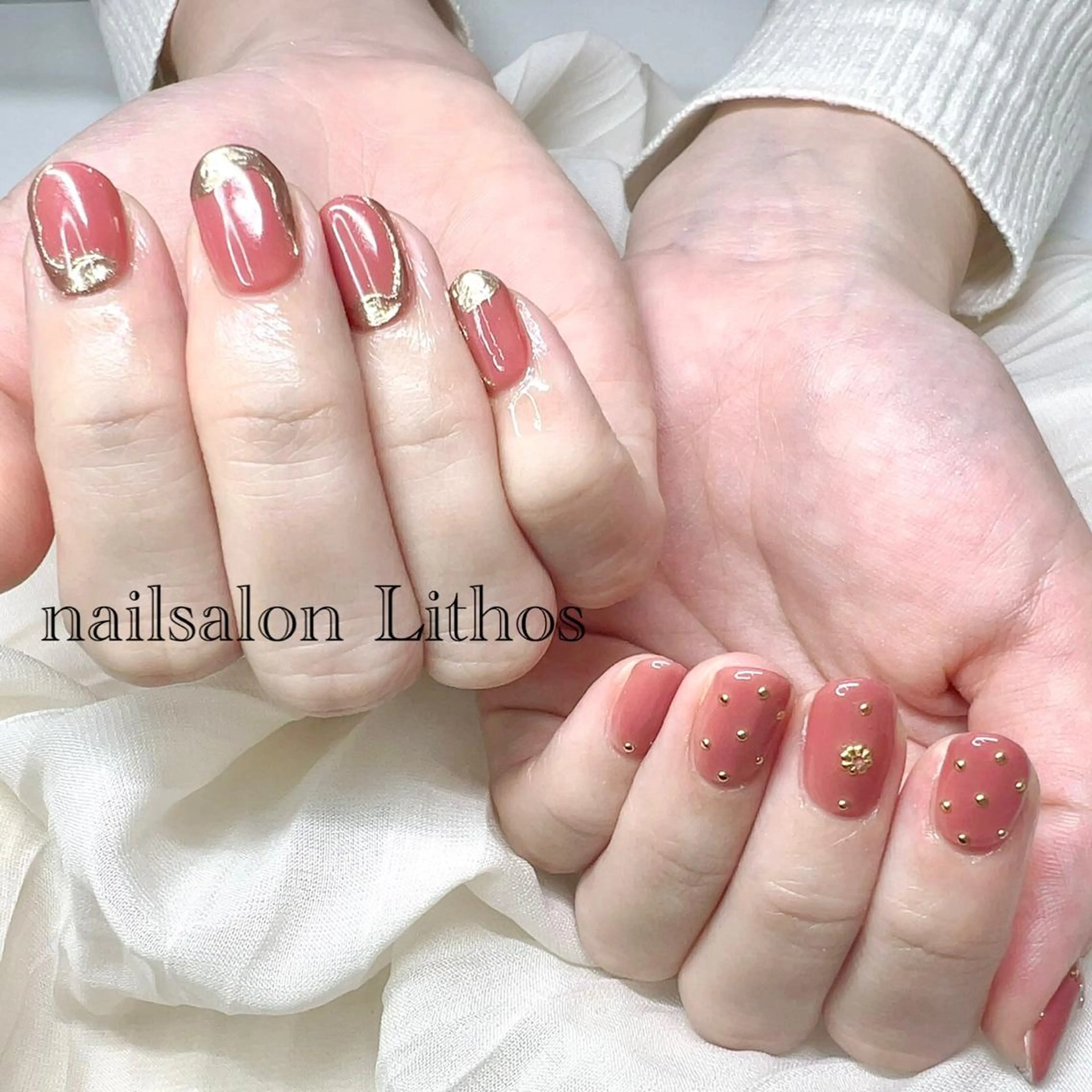 ネイル ニュアンスネイル ハンドネイル nailsalon Lithos所属・nailsalon Recontreのネイルデザイン