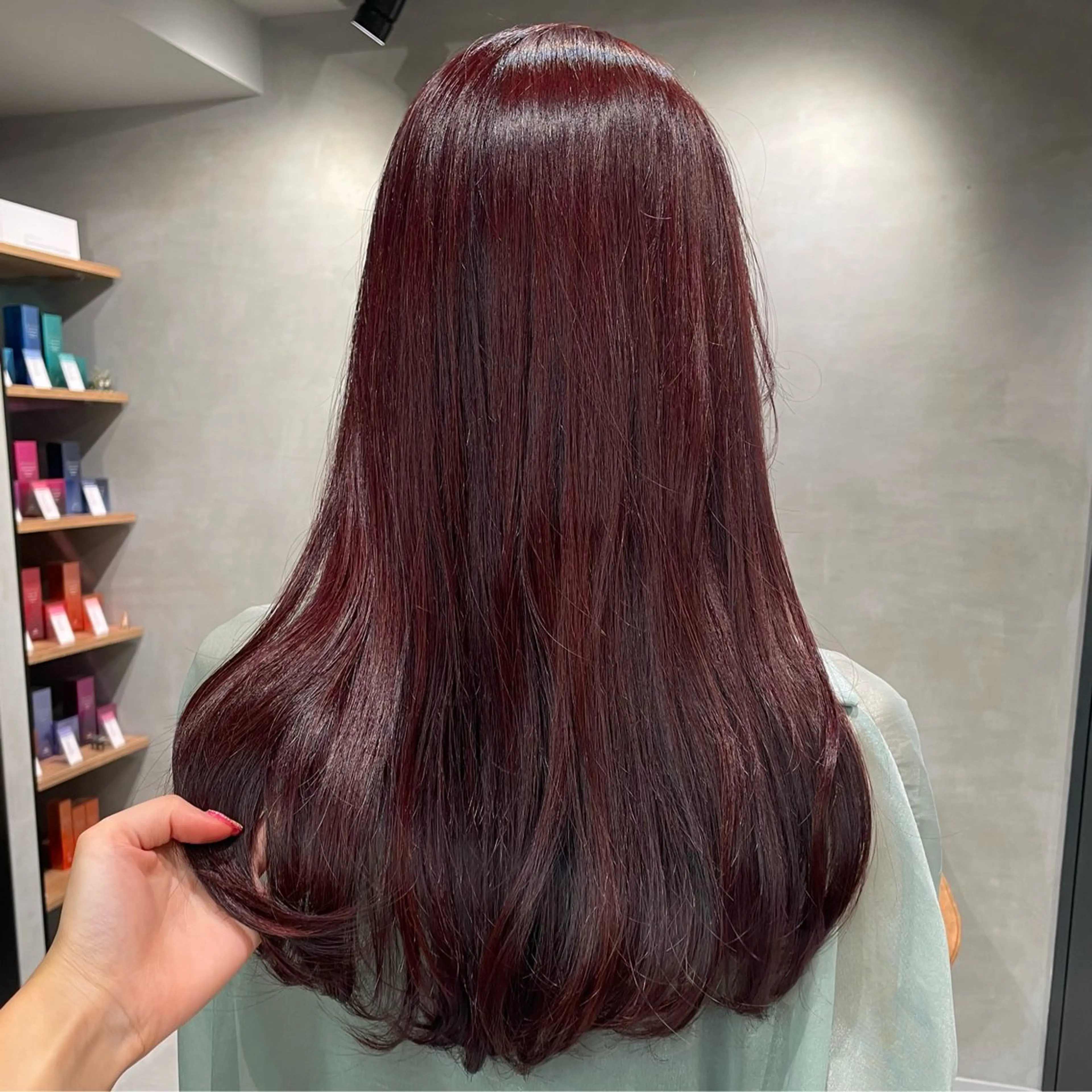 ロング カラー ヘアカラー トリートメント ヘッドスパ ヘアセット 暖色レイヤー 🥀REIRIのヘアスタイル