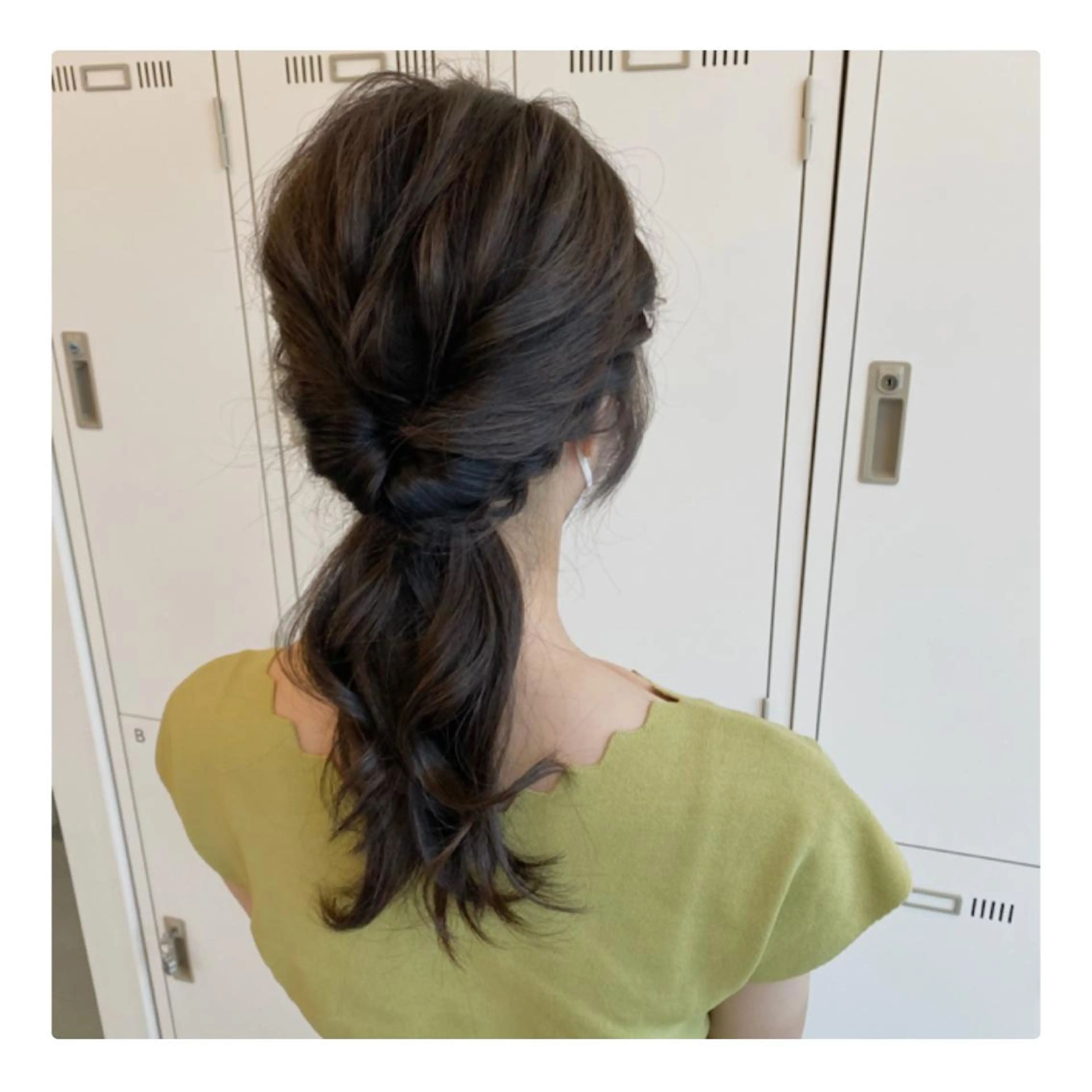 セミロング カラー カット ヘアカラー トリートメント YUNA ユウナのヘアスタイル
