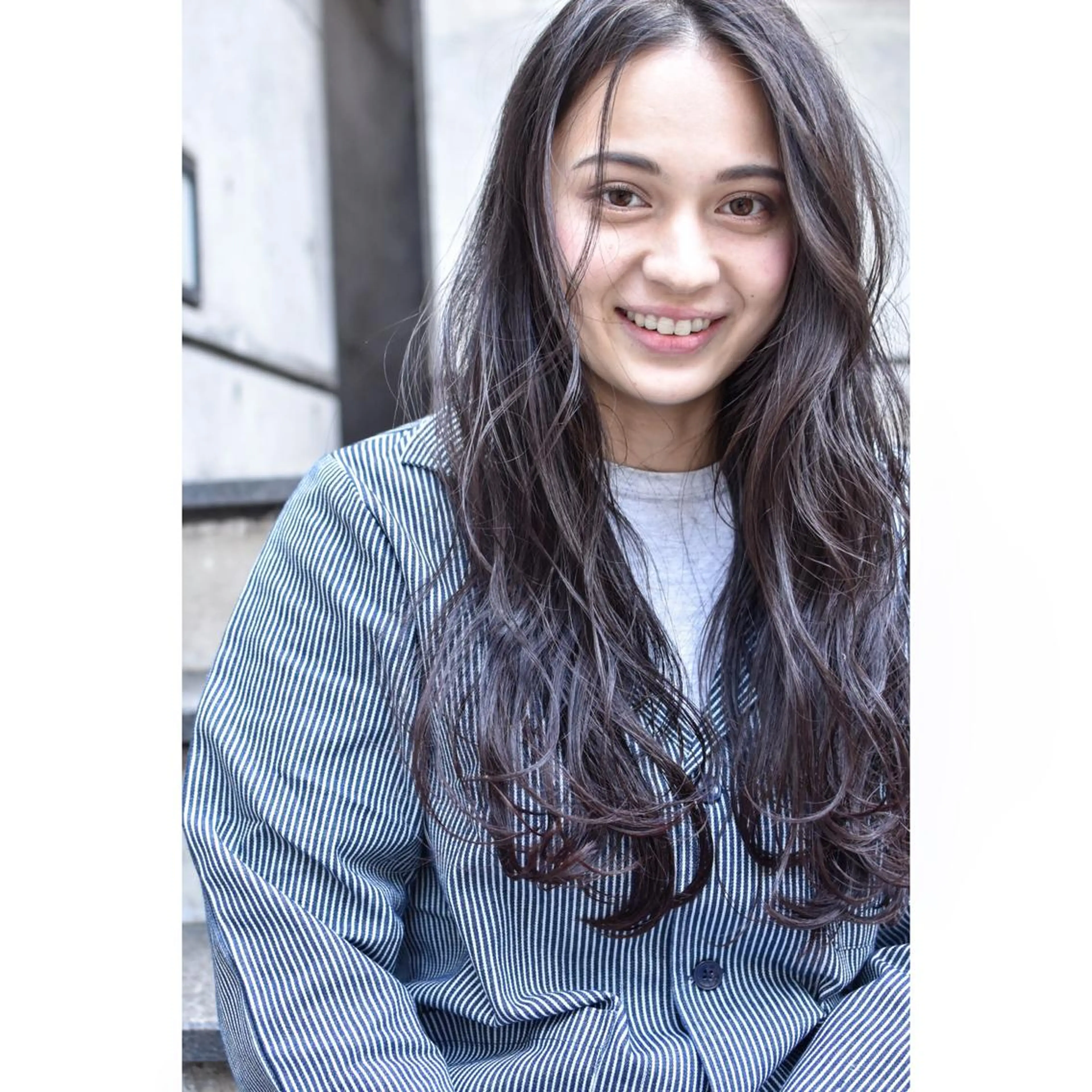 ロング カラー パーマ メンズ カット パーマ トリートメント 南堀江🌿パーマ Tetsu【テツ】のヘアスタイル